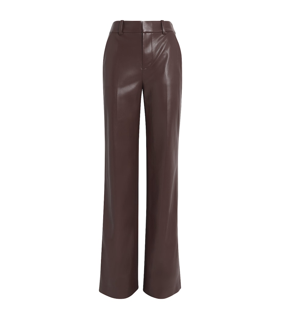 Vegan Leather Alexander Trousers DARK CHOCOLATE C201 Image 1