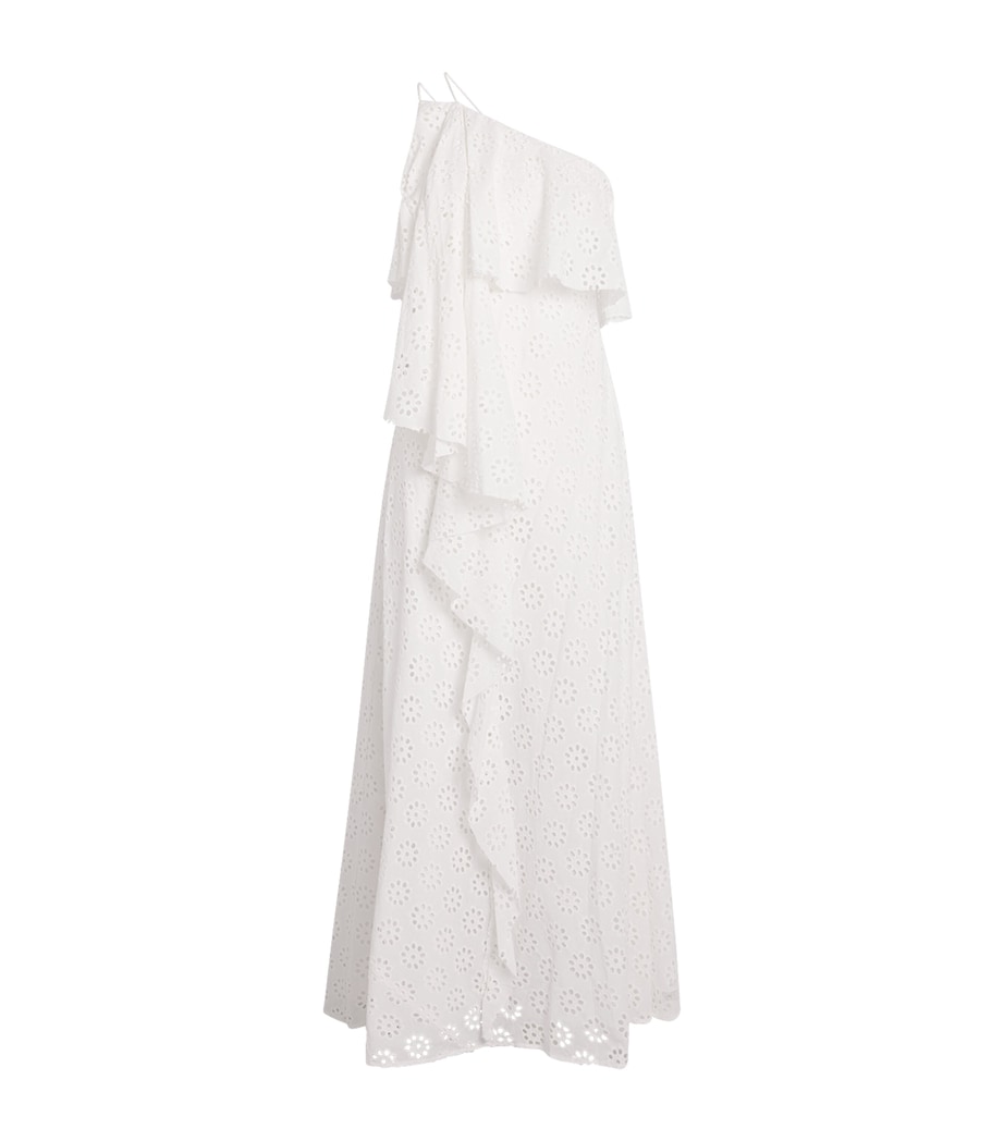 Ruffled Isa Maxi Dress WHITE EYELET WHEY Image 1