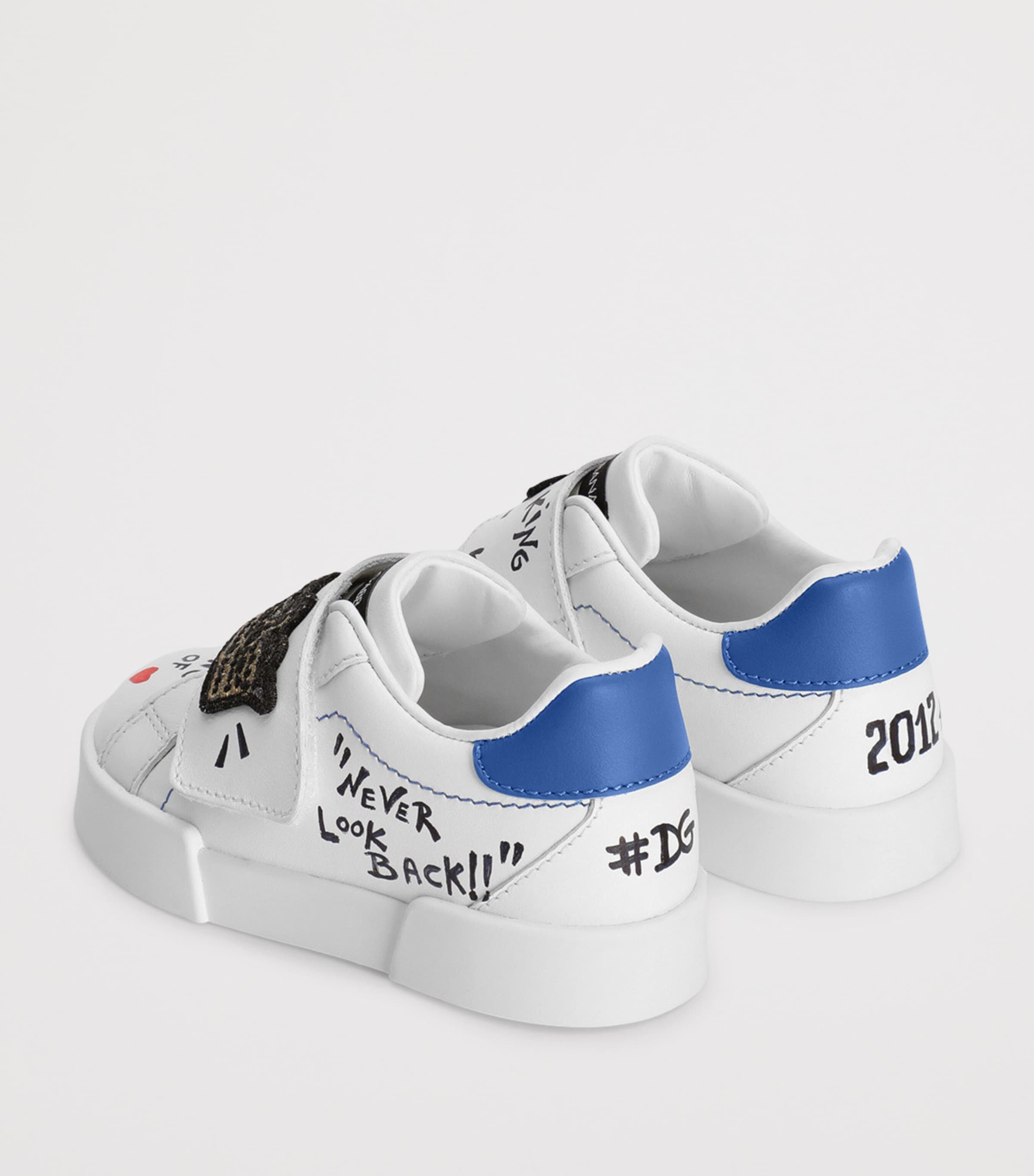 Leather Low-Top Sneakers 8W921-SCRITTE Image 3