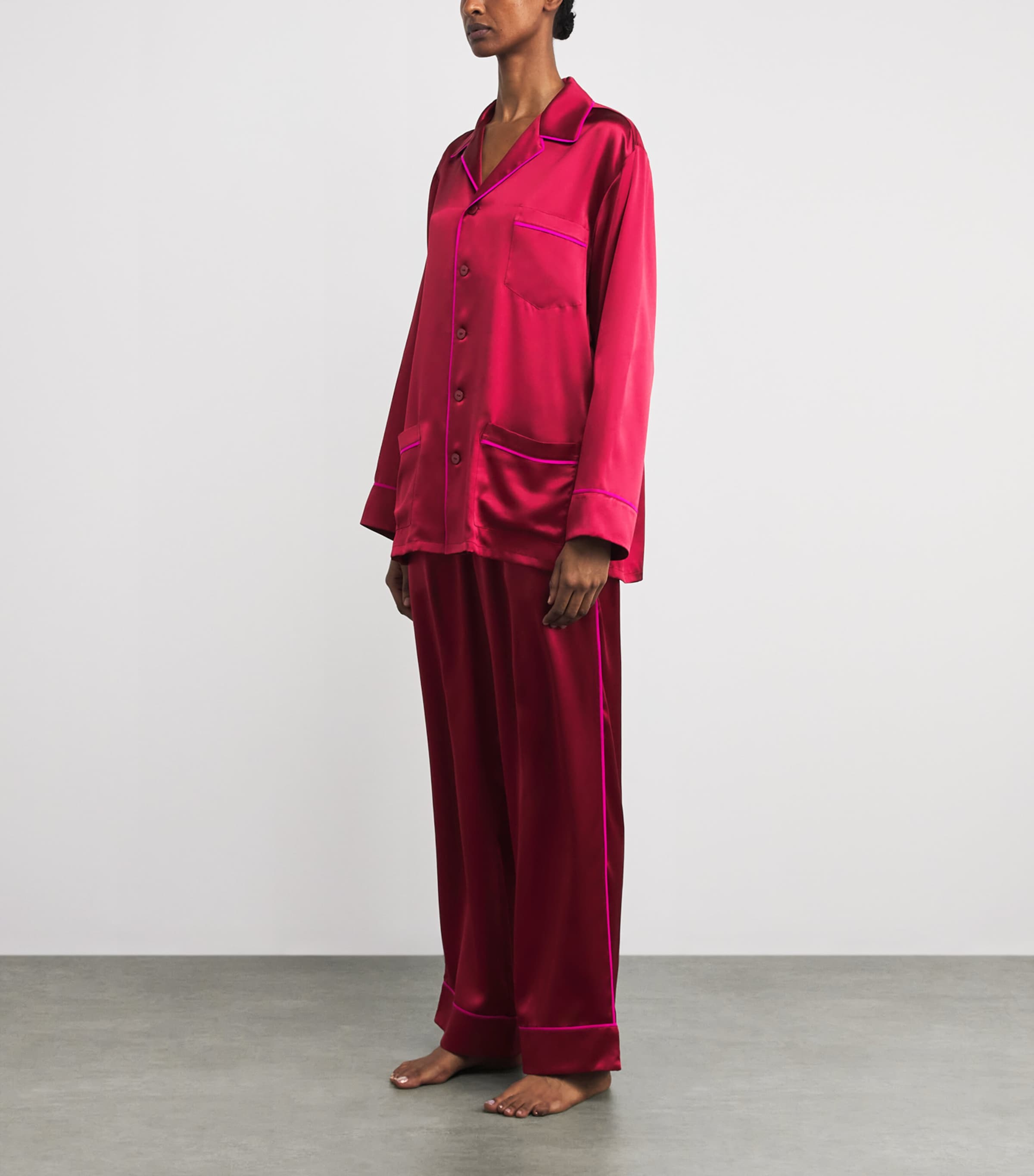 Silk Yves Pyjama Set RUSSET Image 2