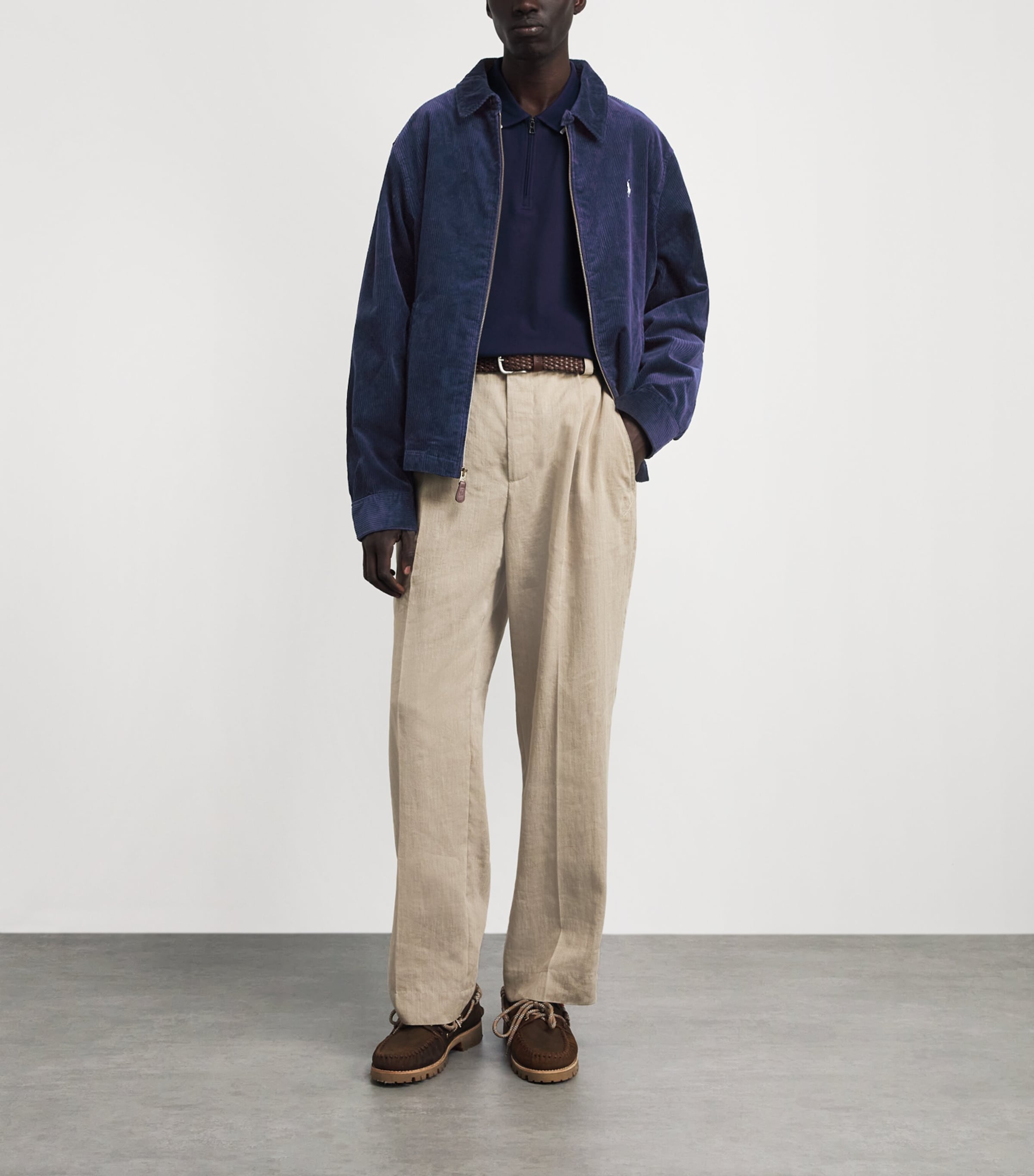 Polo Ralph Lauren Mens Cotton Corduroy Wynton Jacket Newport Navy Image 2