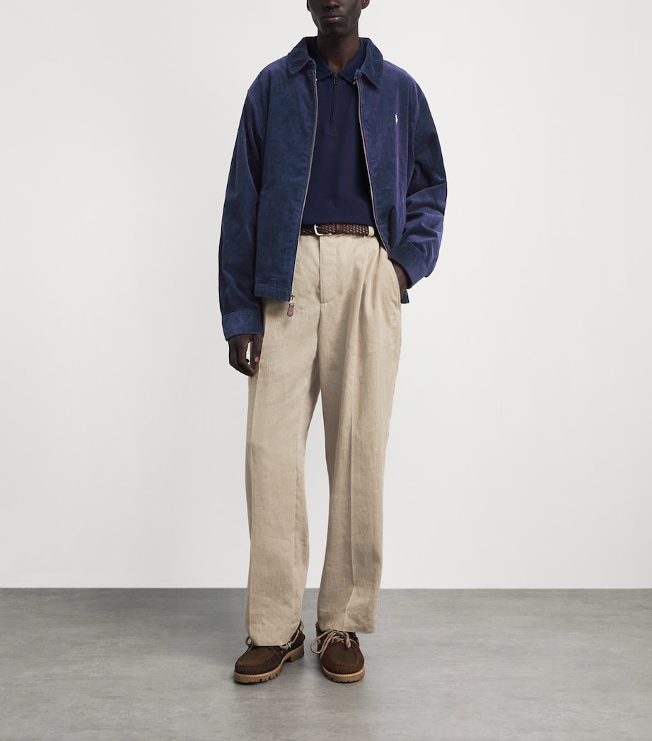 Polo Ralph Lauren Mens Cotton Corduroy Wynton Jacket Newport Navy Image 2