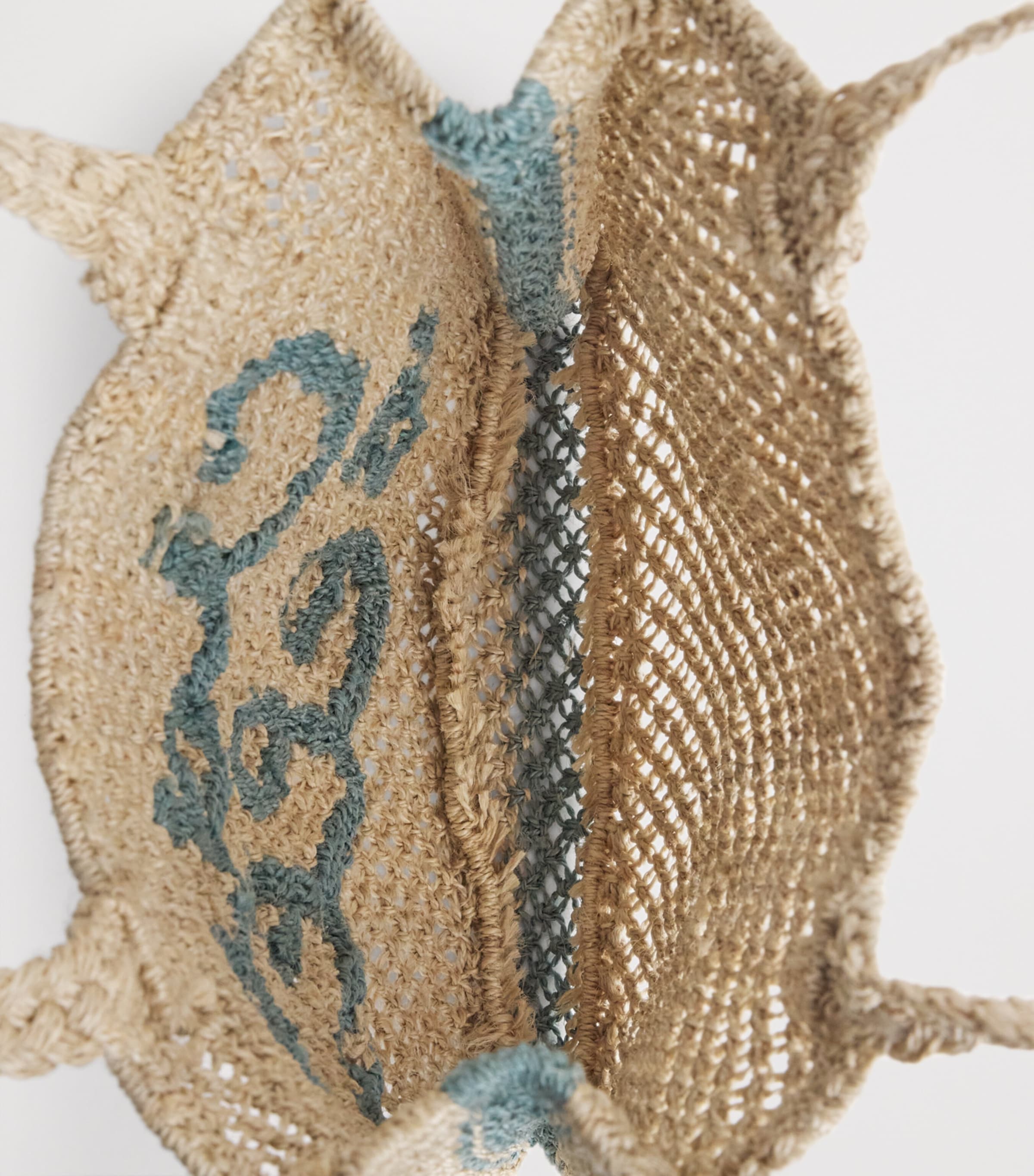 the Jacksons Jute Ciao Bella Tote Bag Natural / Sky Image 5