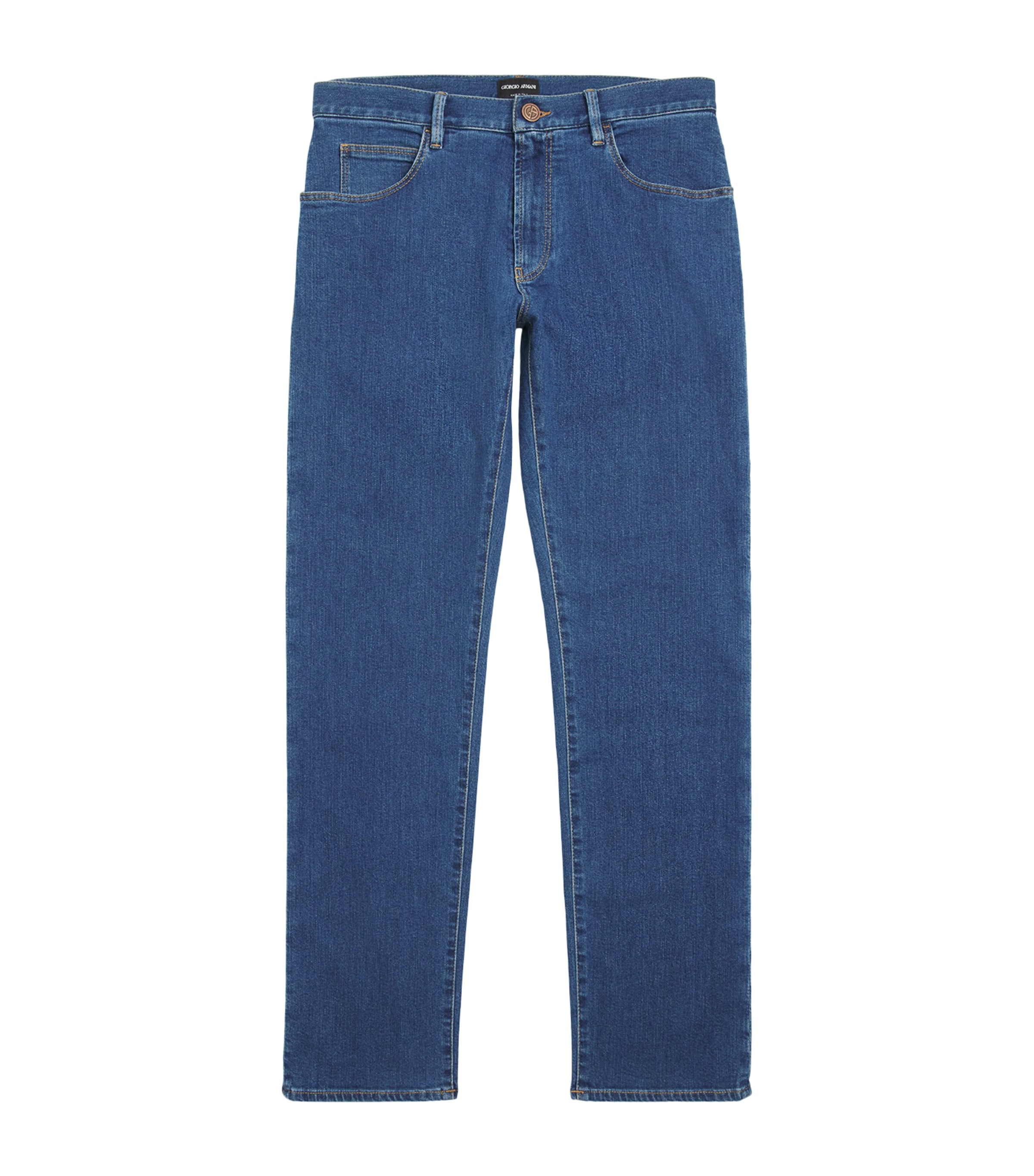 Stretch-Cotton Straight Jeans