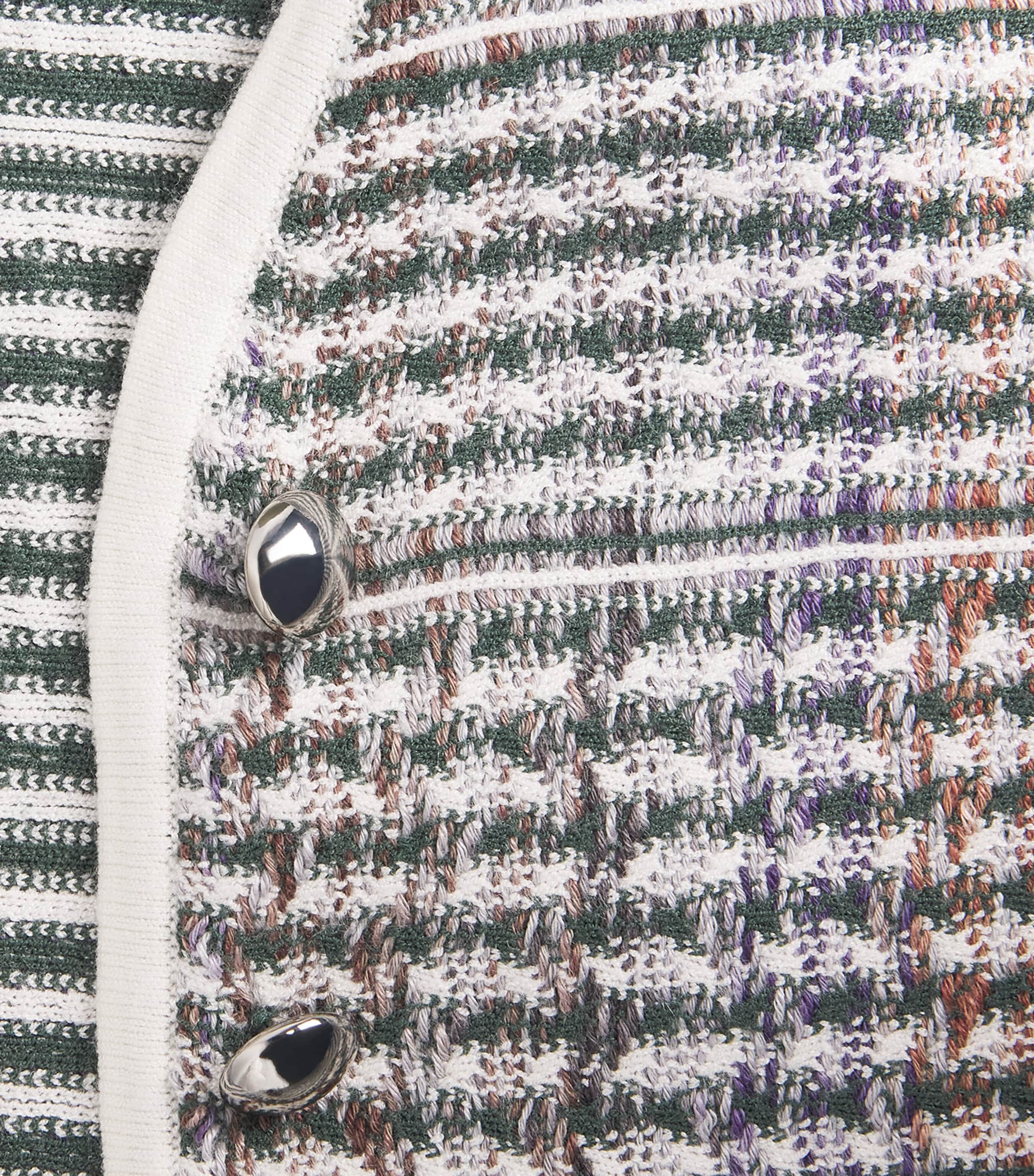 Nadialine Knit Jacket G0714 HNTER GRN MLTI Image 5