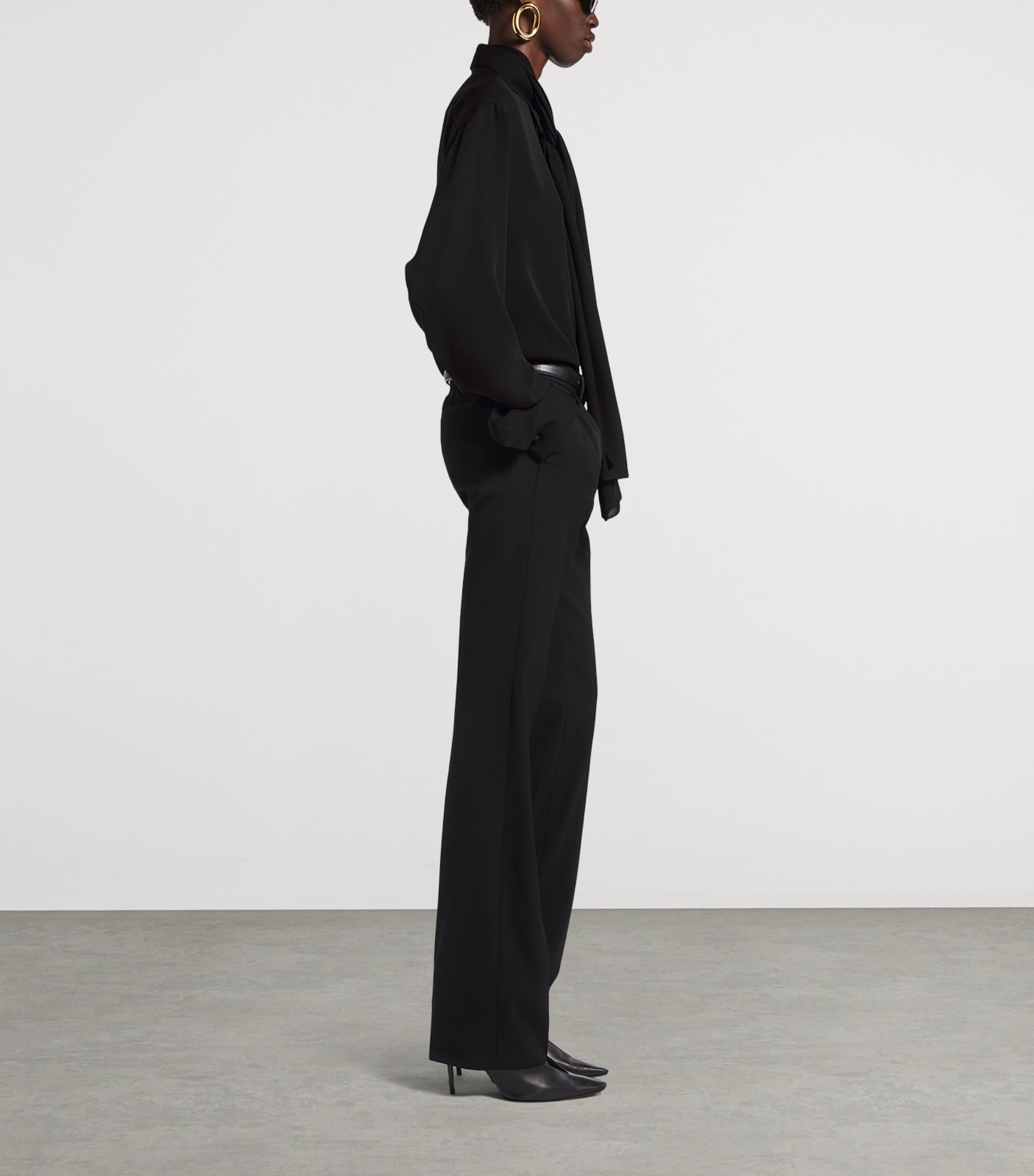 Balenciaga Womens Silk Scarf Shirt Image 4