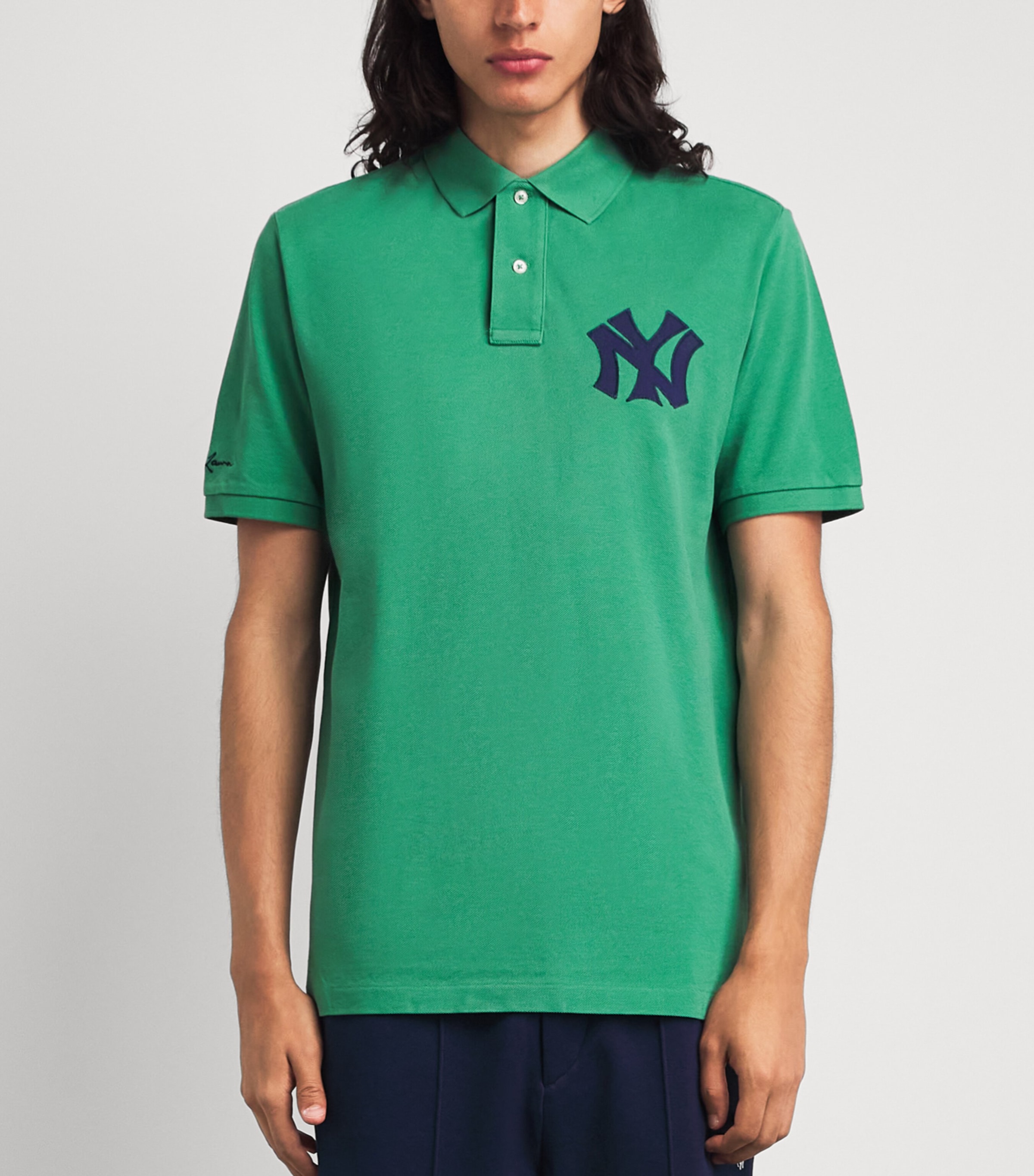 Polo Ralph Lauren Mens NY Yankees Polo Shirt Bay Green Image 4