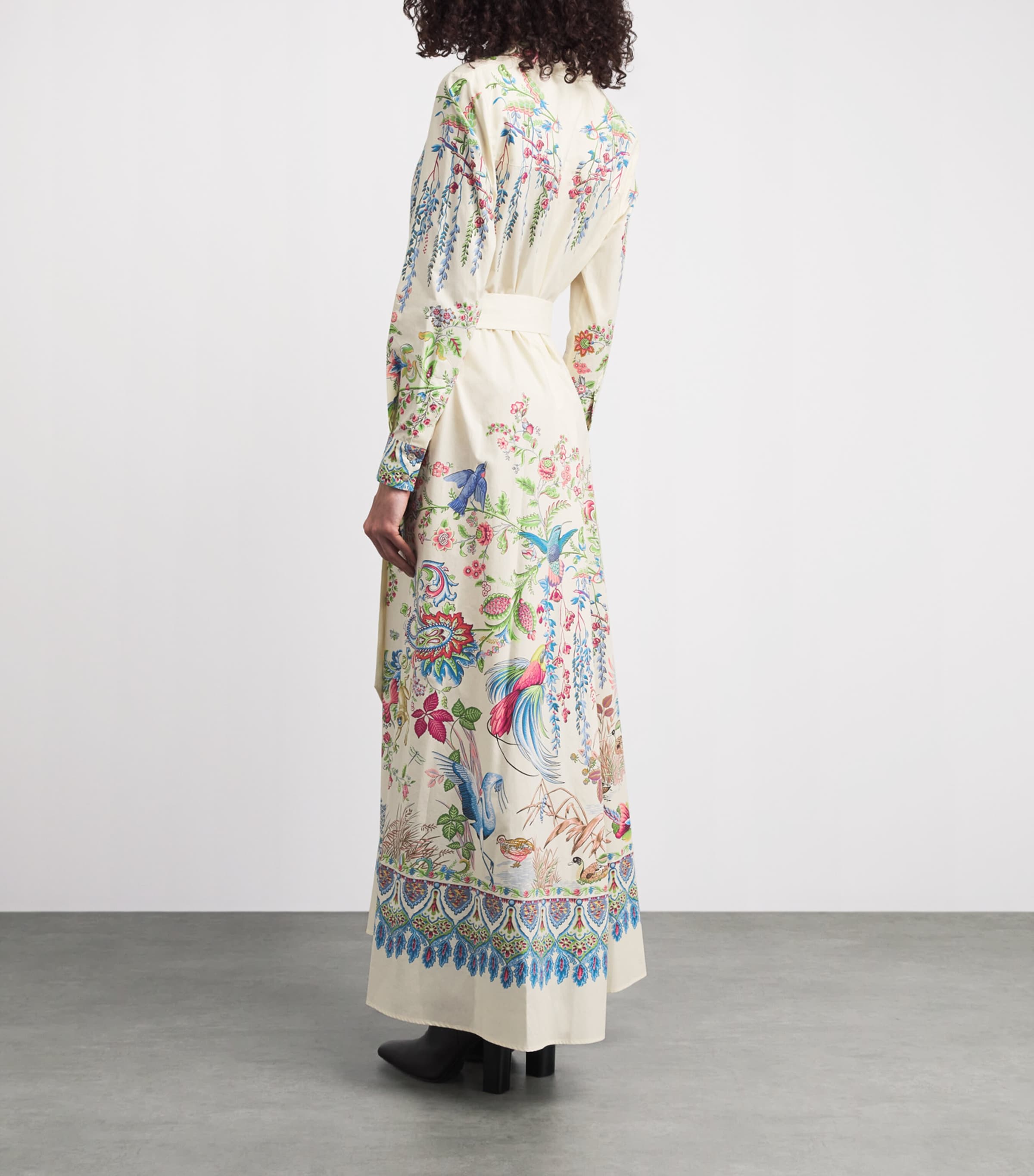 Etro Womens Cotton Printed Maxi Dress Image 4