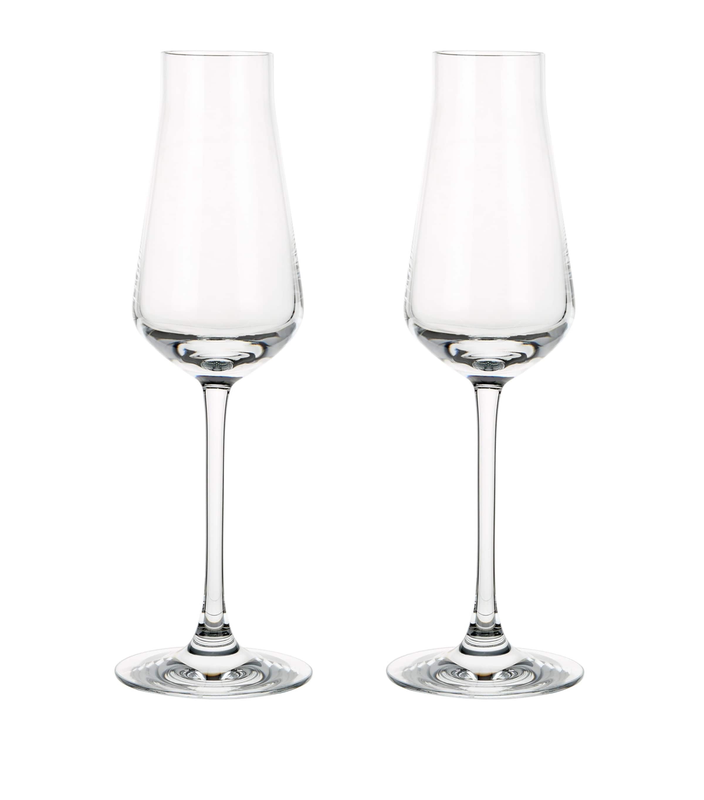 Baccarat Set Of 2 Chateau  Flutes In Transparent