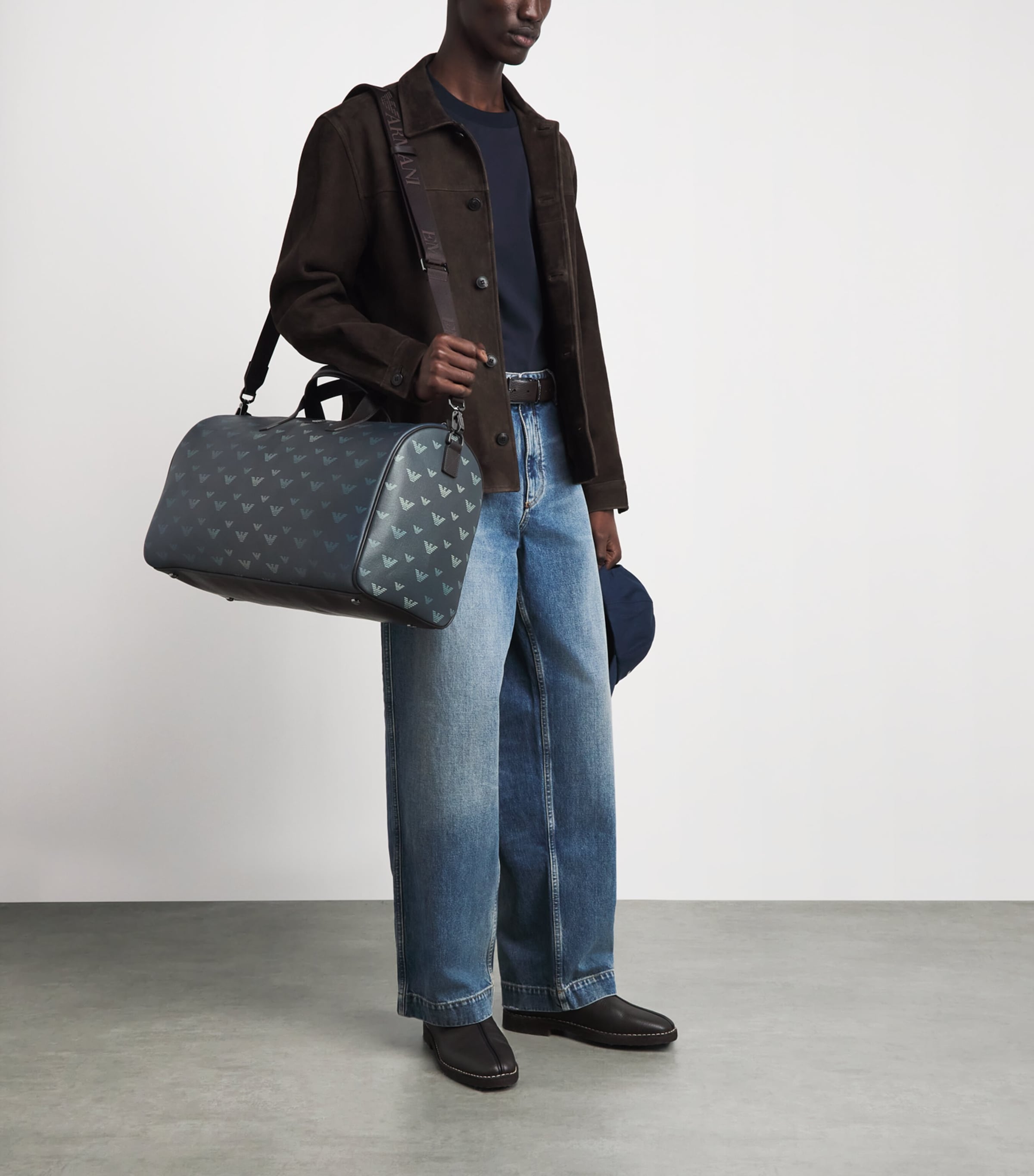 Emporio Armani Canvas Eagle Holdall Image 2