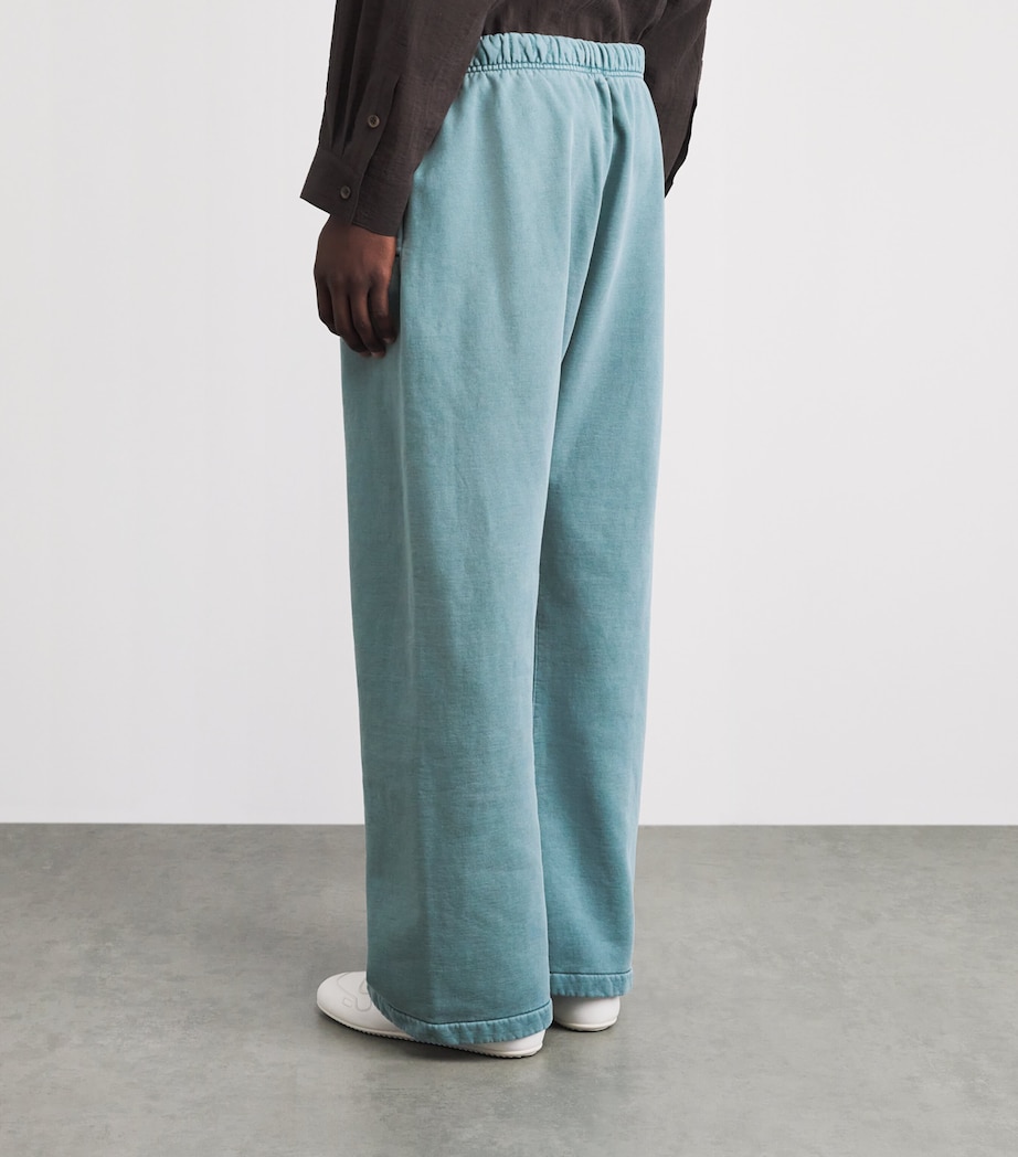 FEAR OF GOD ESSENTIALS Mens Cotton Embroidered Logo Sweatpants Faded Coastal Image 5