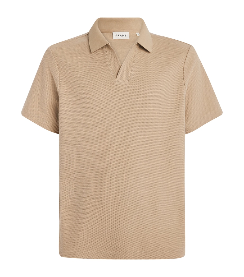 Cotton Piqué Polo Shirt SUMMER BEIGE Image 1