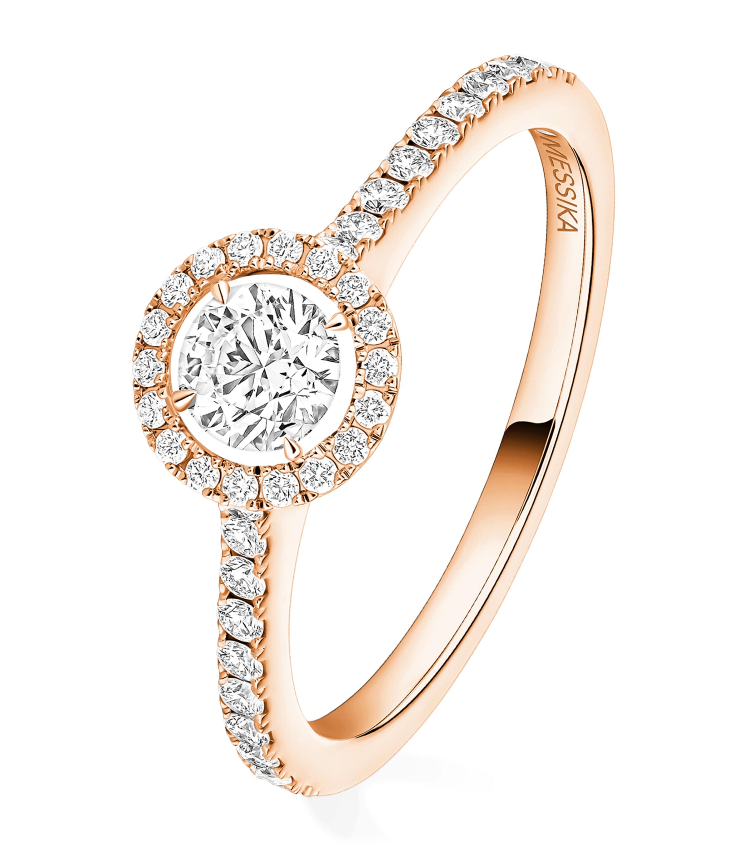 Messika Joy Pink Gold and Diamond Ring Pink Gold Image 1