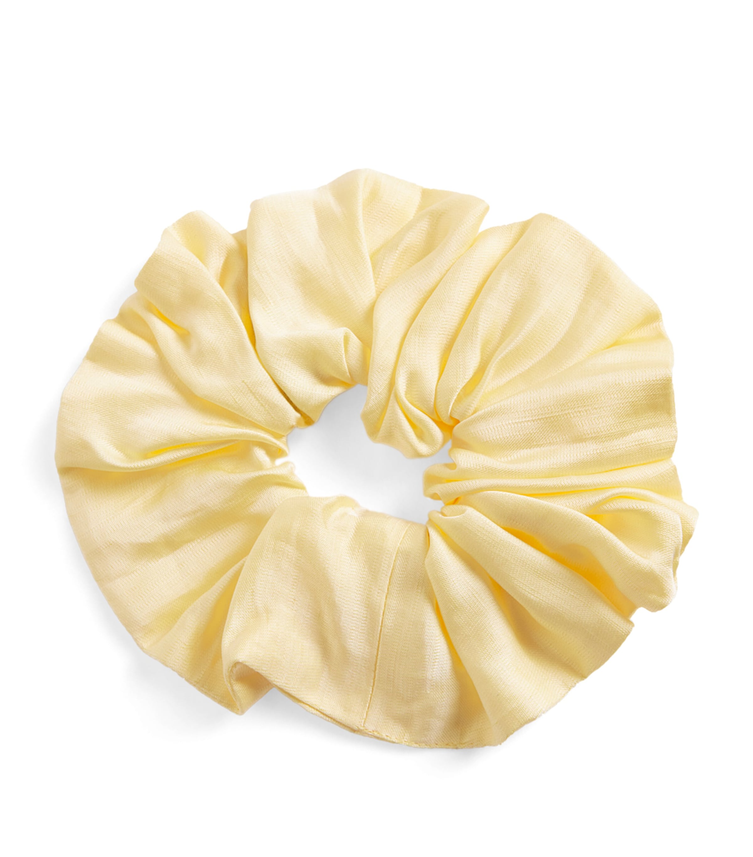 Sandro Satin Scrunchie In Yellow
