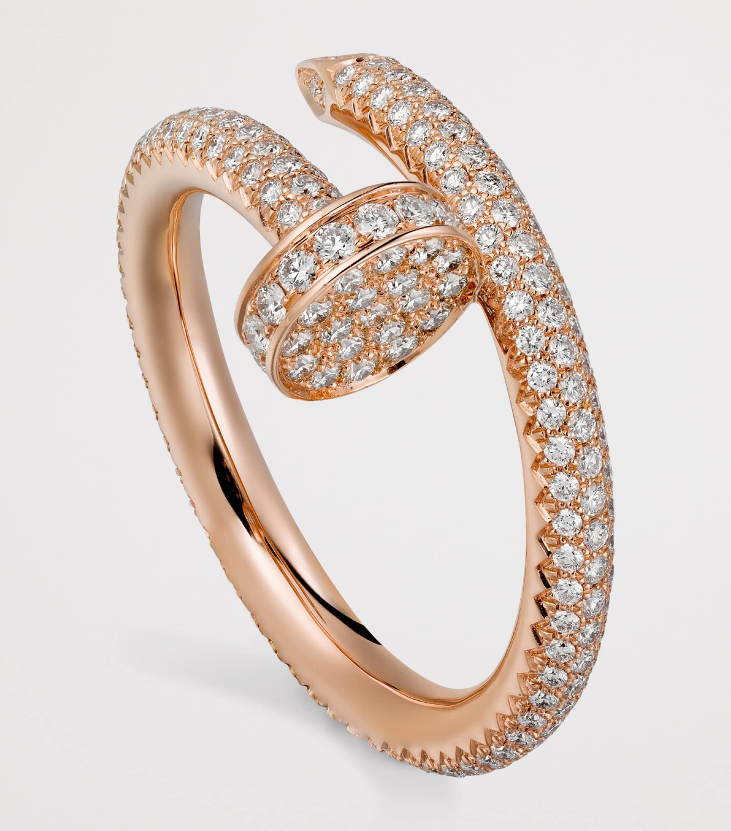 Cartier Rose Gold and Diamond Juste un Clou Ring Rose Gold Image 7