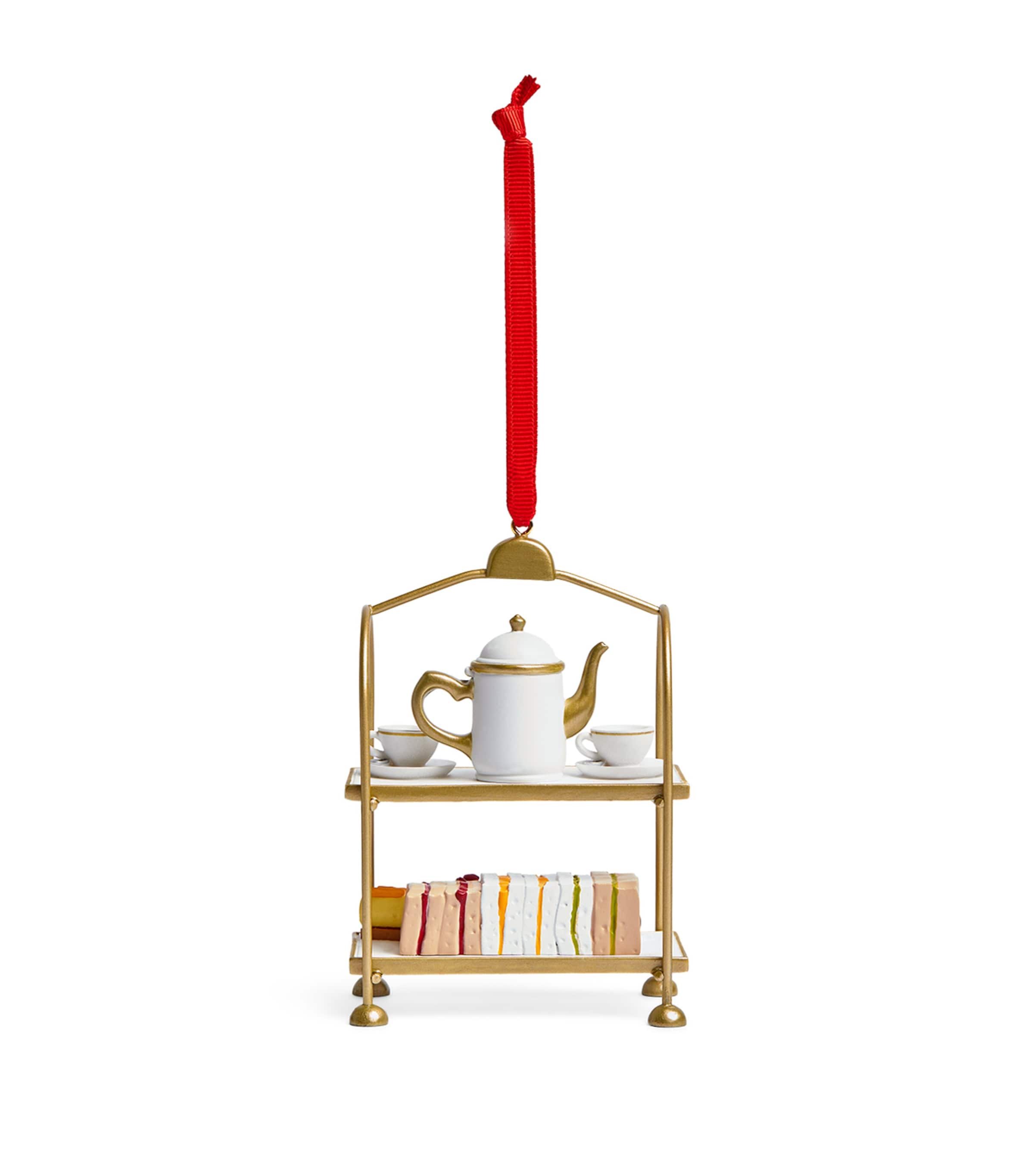 Afternoon Tea Stand Tree Decoration GOLD Image 4