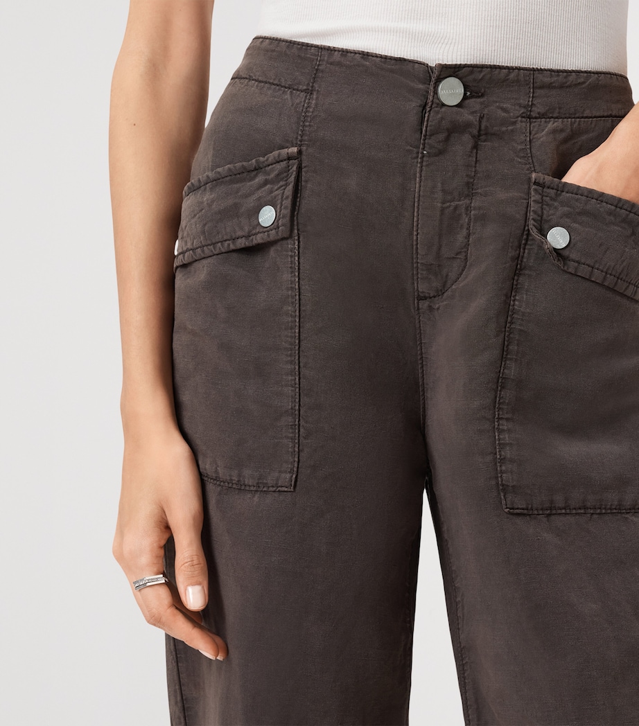 Val Cargo Trousers DARK BROWN Image 7