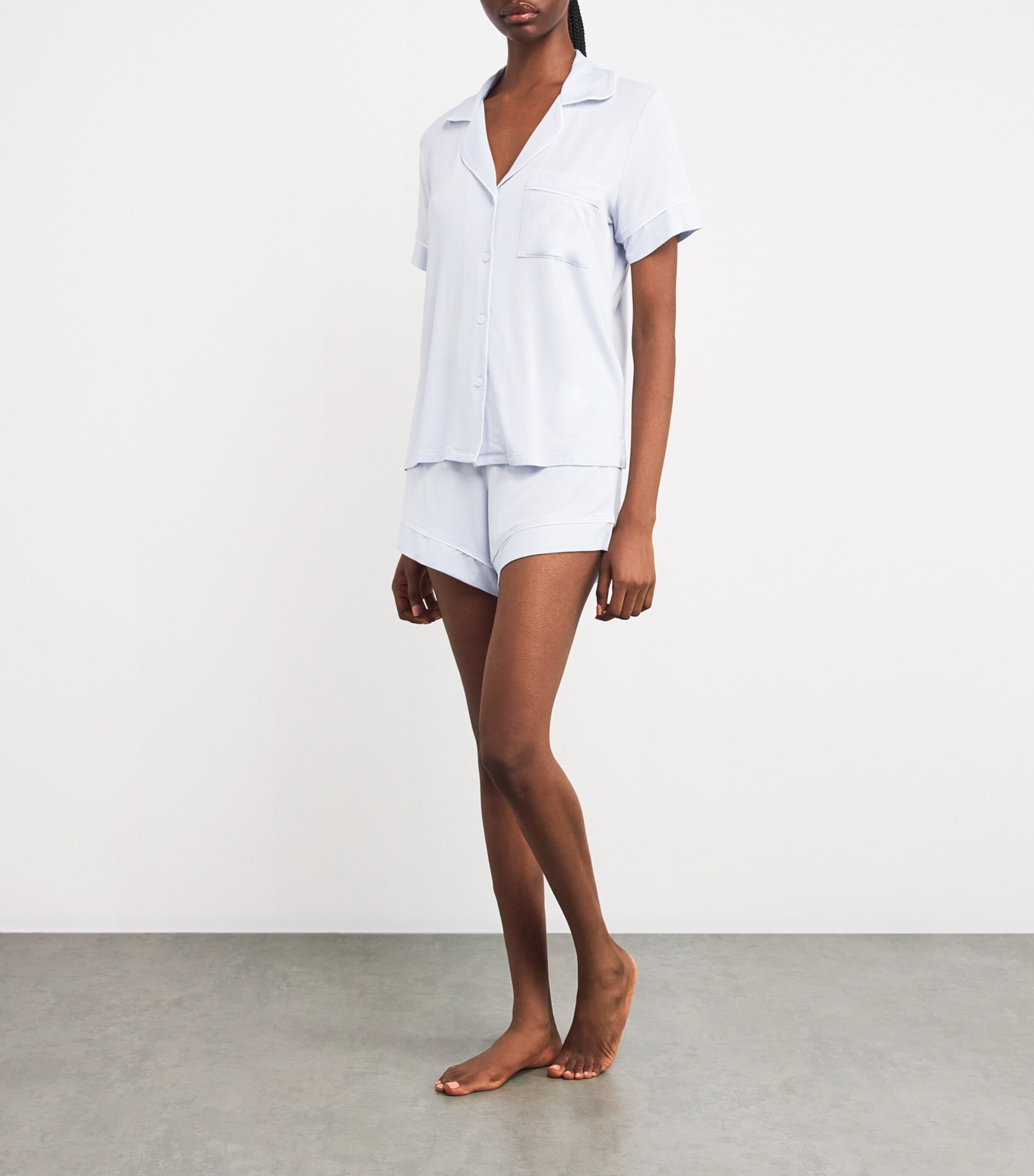 Gisele Short Pyjama Set ICE BLUE/IVORY Image 2