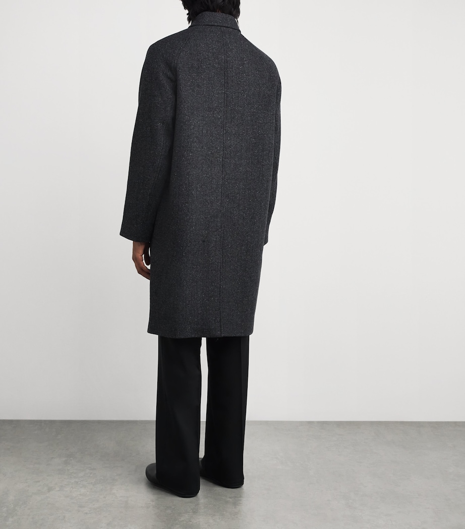 Wool-Blend Herringbone Coat 066 HCH CHARCOAL Image 4