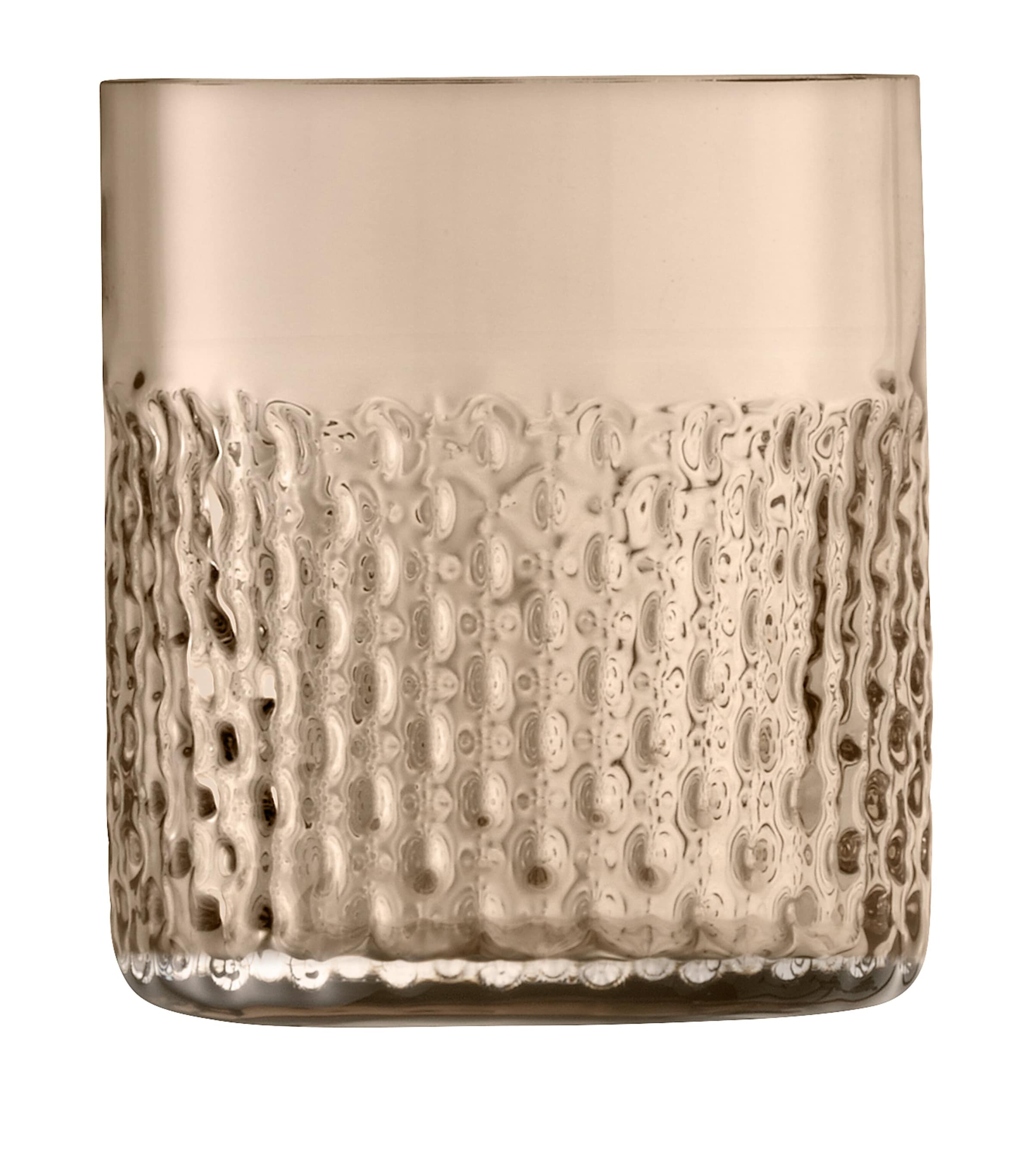 Lsa International Set Of 2 Wicker Tumblers In Gold