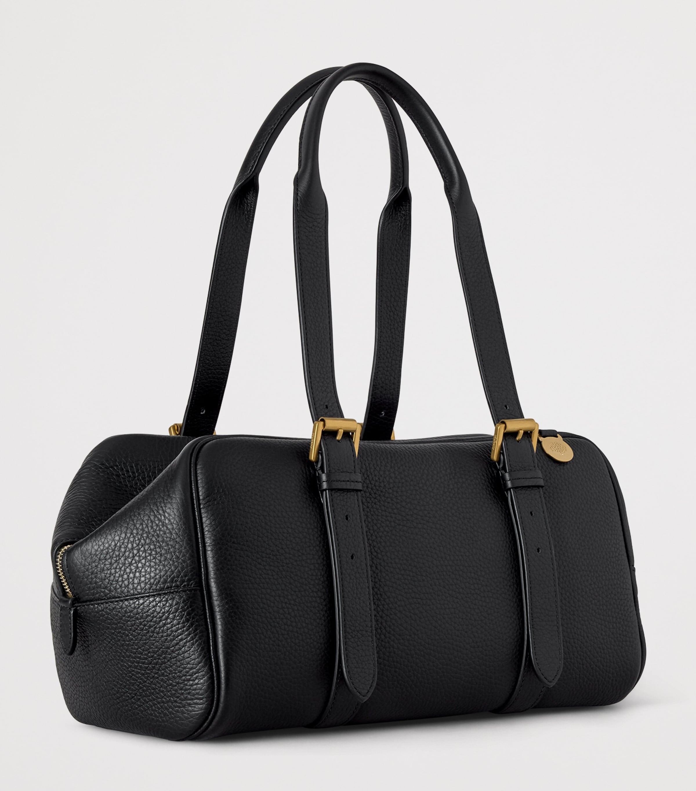 Mulberry Womens Leather Boston Shoulder Bag Black Image 3