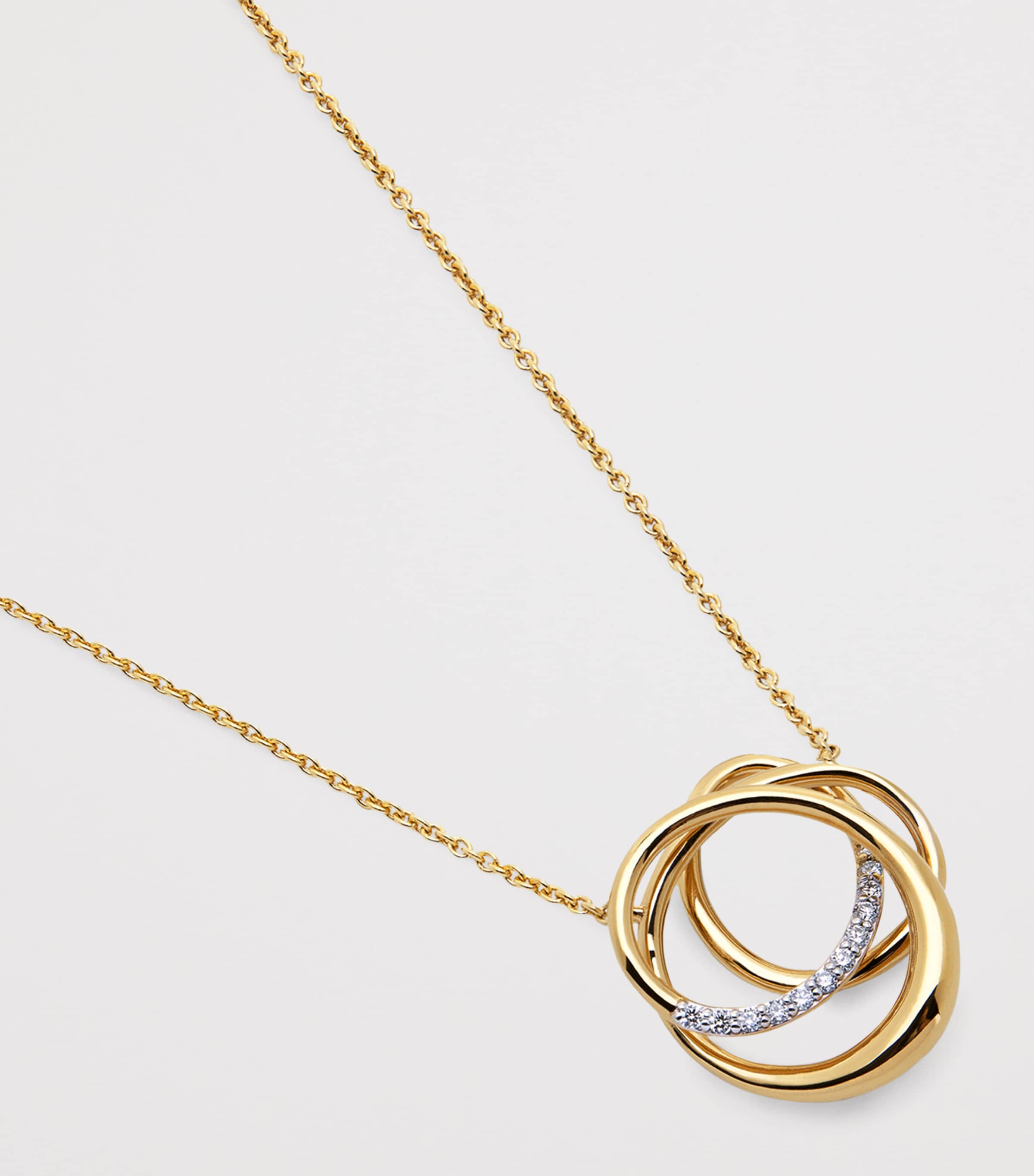 Monica Vinader Gold Vermeil and Diamond Nura Wrap Necklace Gold Vermeil Image 3