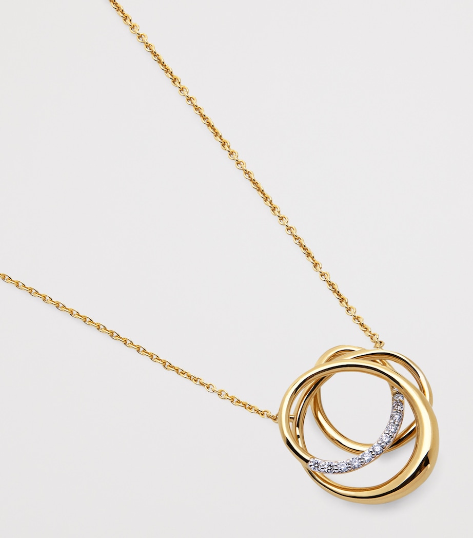 Monica Vinader Gold Vermeil and Diamond Nura Wrap Necklace Gold Vermeil Image 3