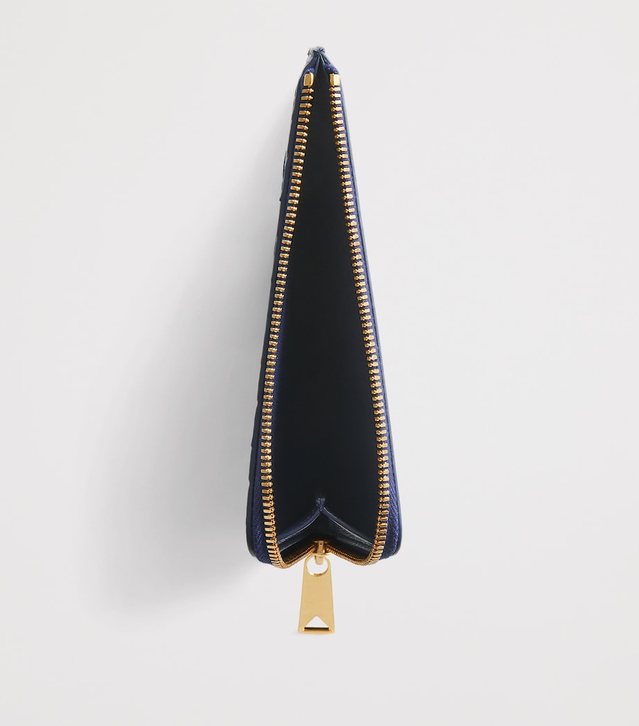 Bottega Veneta Leather Intrecciato L-Zip Card Holder Image 2