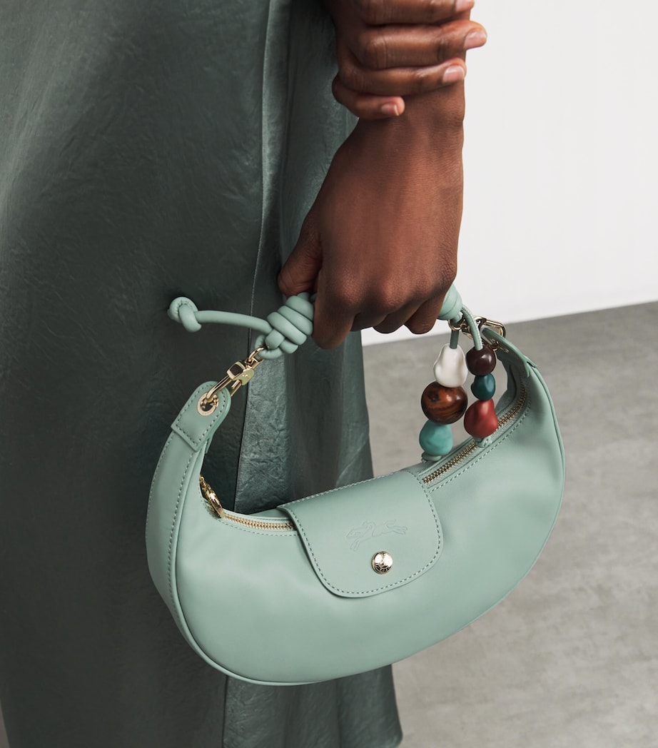 Longchamp Medium Leather Le Pliage Xtra Shoulder Bag Celadon Image 2