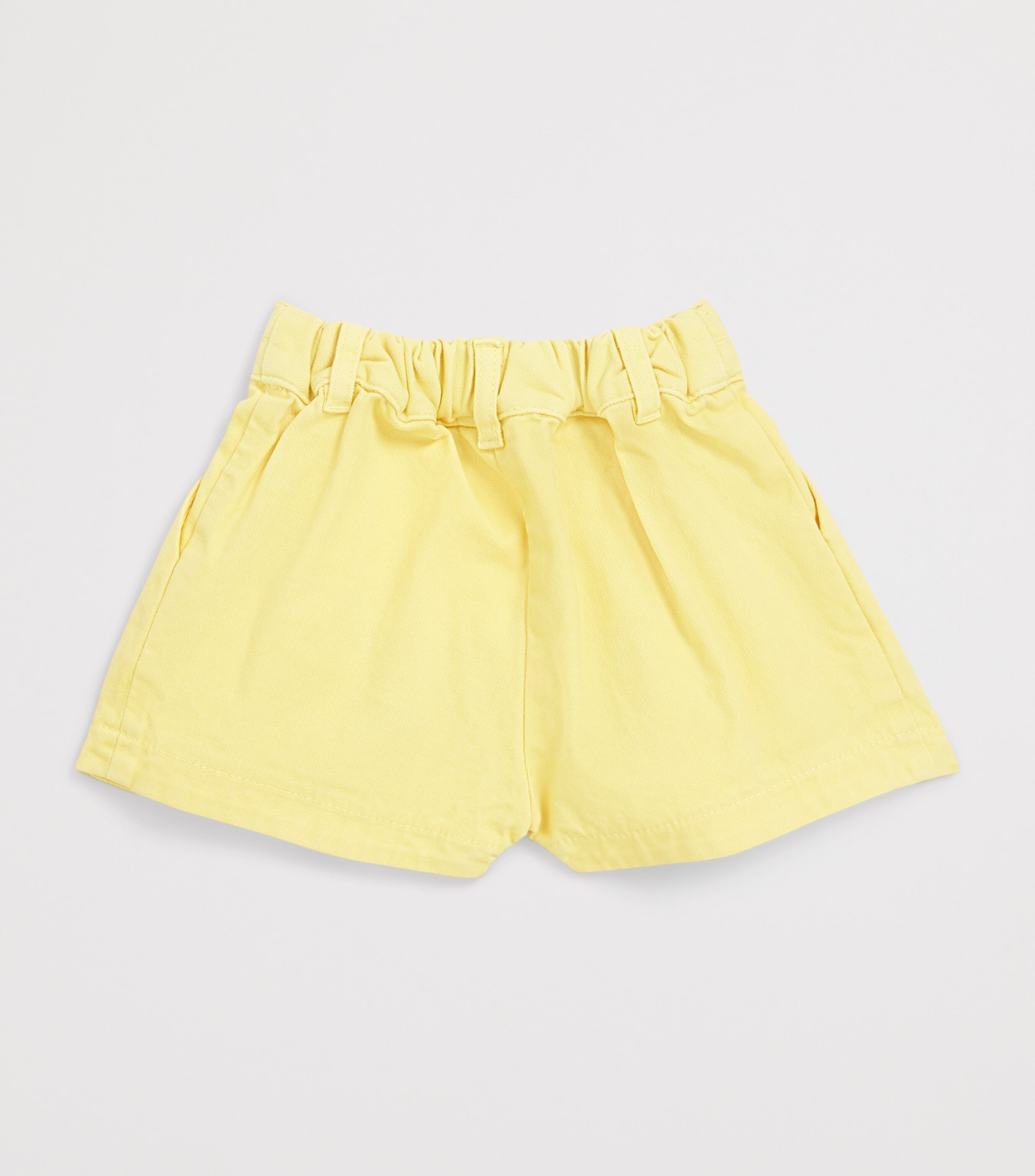 Chloé Kids Stretch-Cotton Chino Shorts (6-36 Months) Yellw Image 2