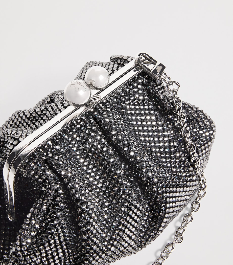 Medium Embellished Pasticcino Clutch Bag BLACK Image 4