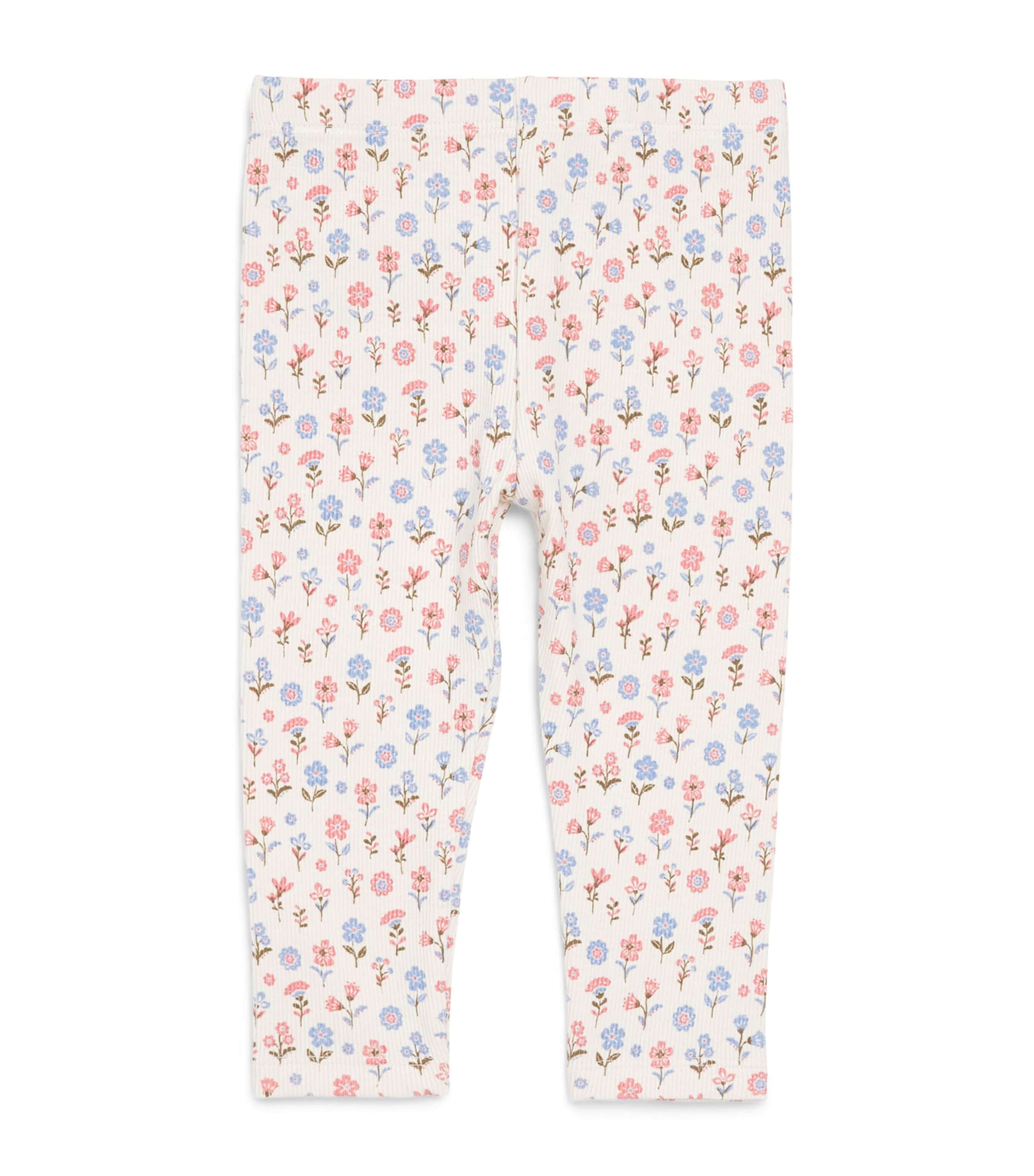Purebaby Organic Cotton-Blend Ribbed Leggings (0-12 Months) Dahpr Image 1