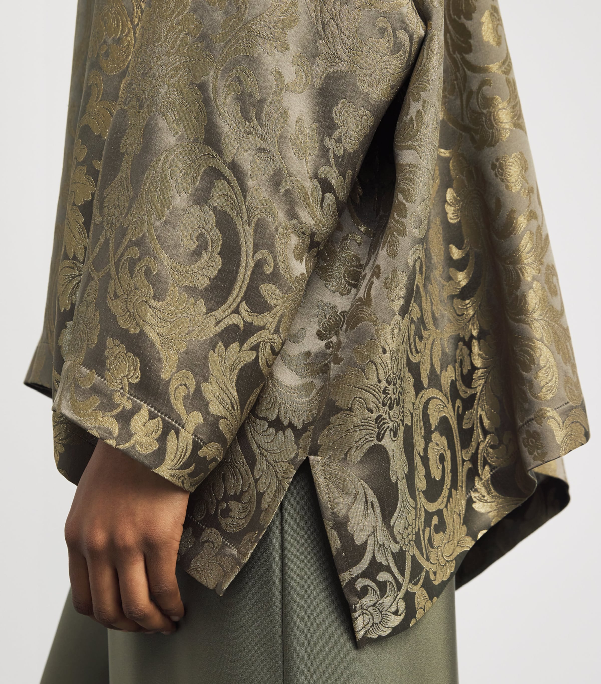 Metallic Jacquard Shirt OLIVDARK Image 6