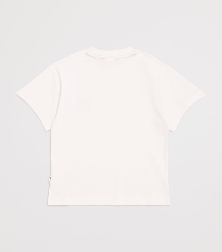 BOSS Kidswear Cotton Logo T-Shirt (4-16 Years) White Image 2
