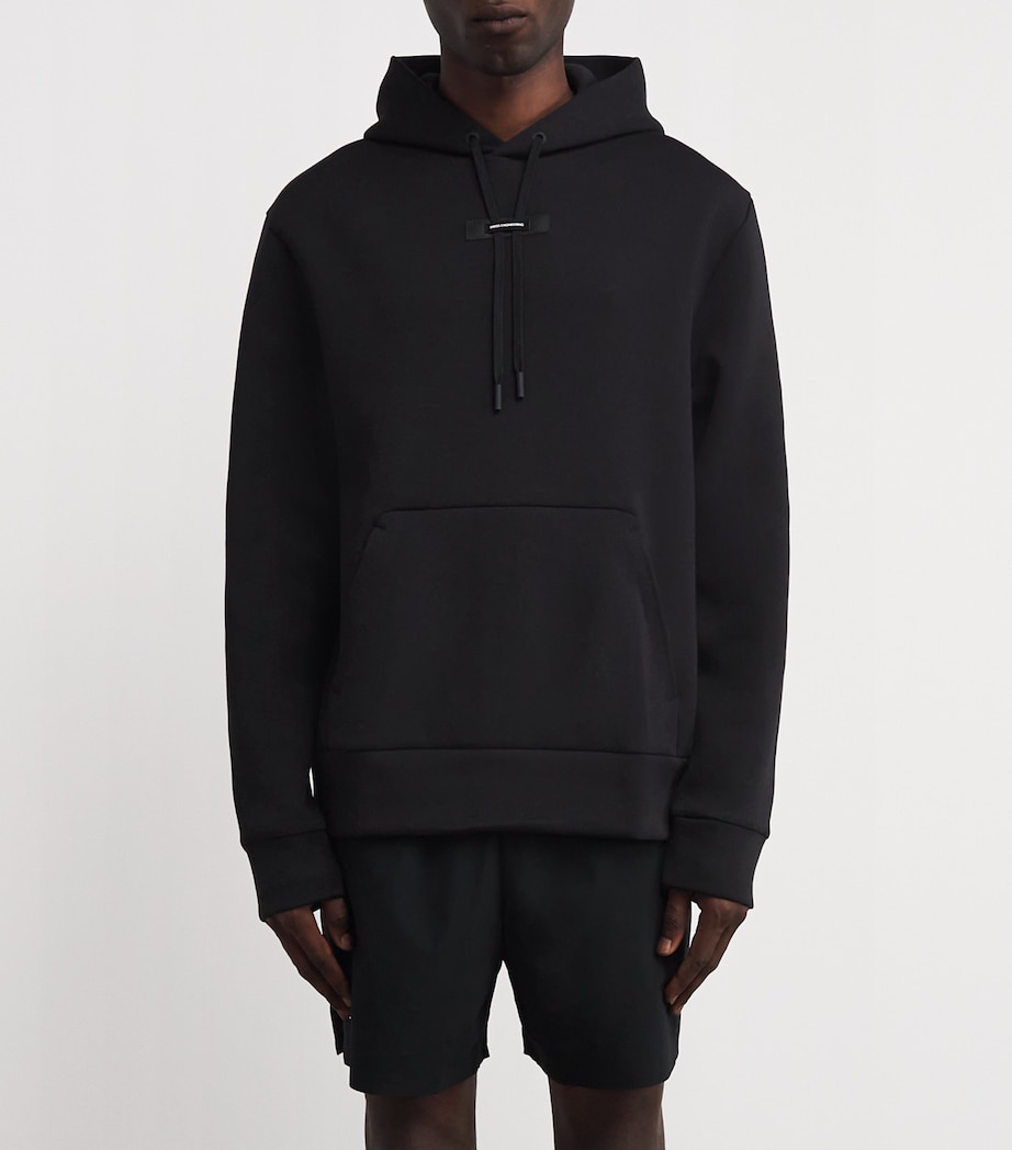 Cotton-Blend Focus Tech Hoodie BLACK Image 3