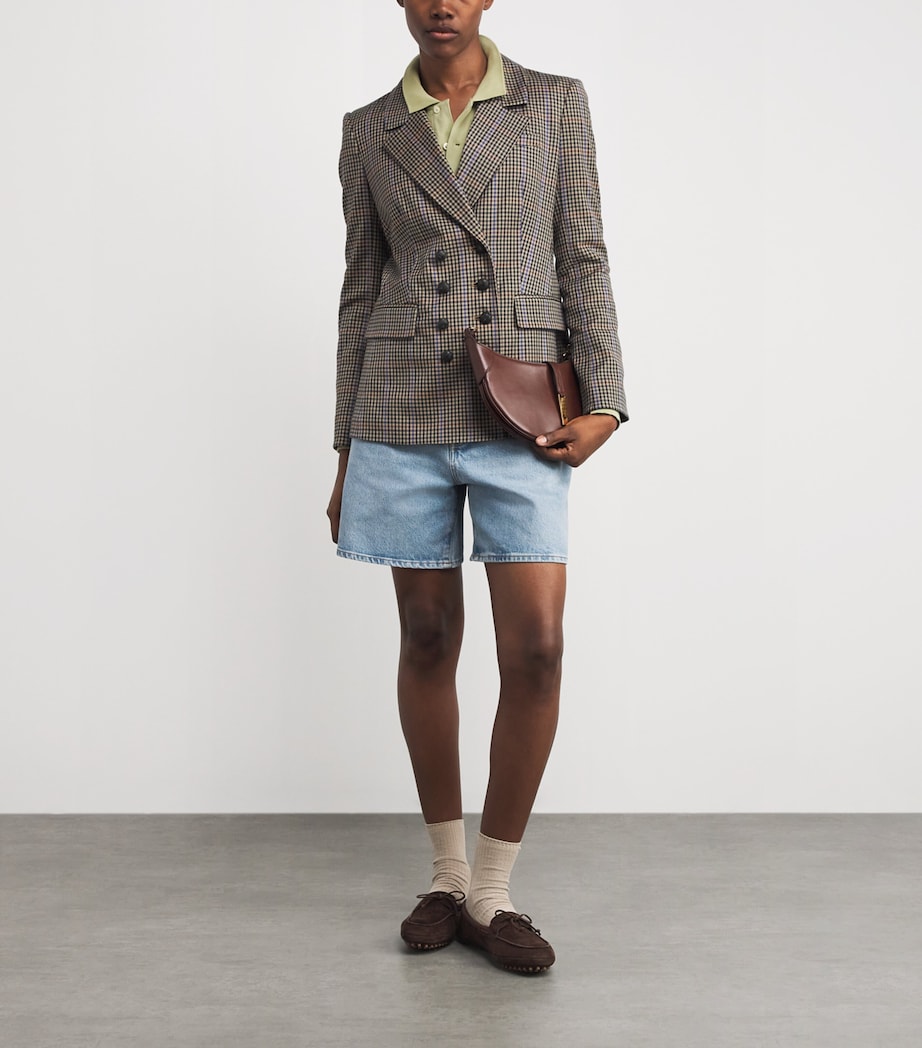 Cotton Cable-Knit Long-Sleeve Polo Shirt LIGHT OLIVE Image 2