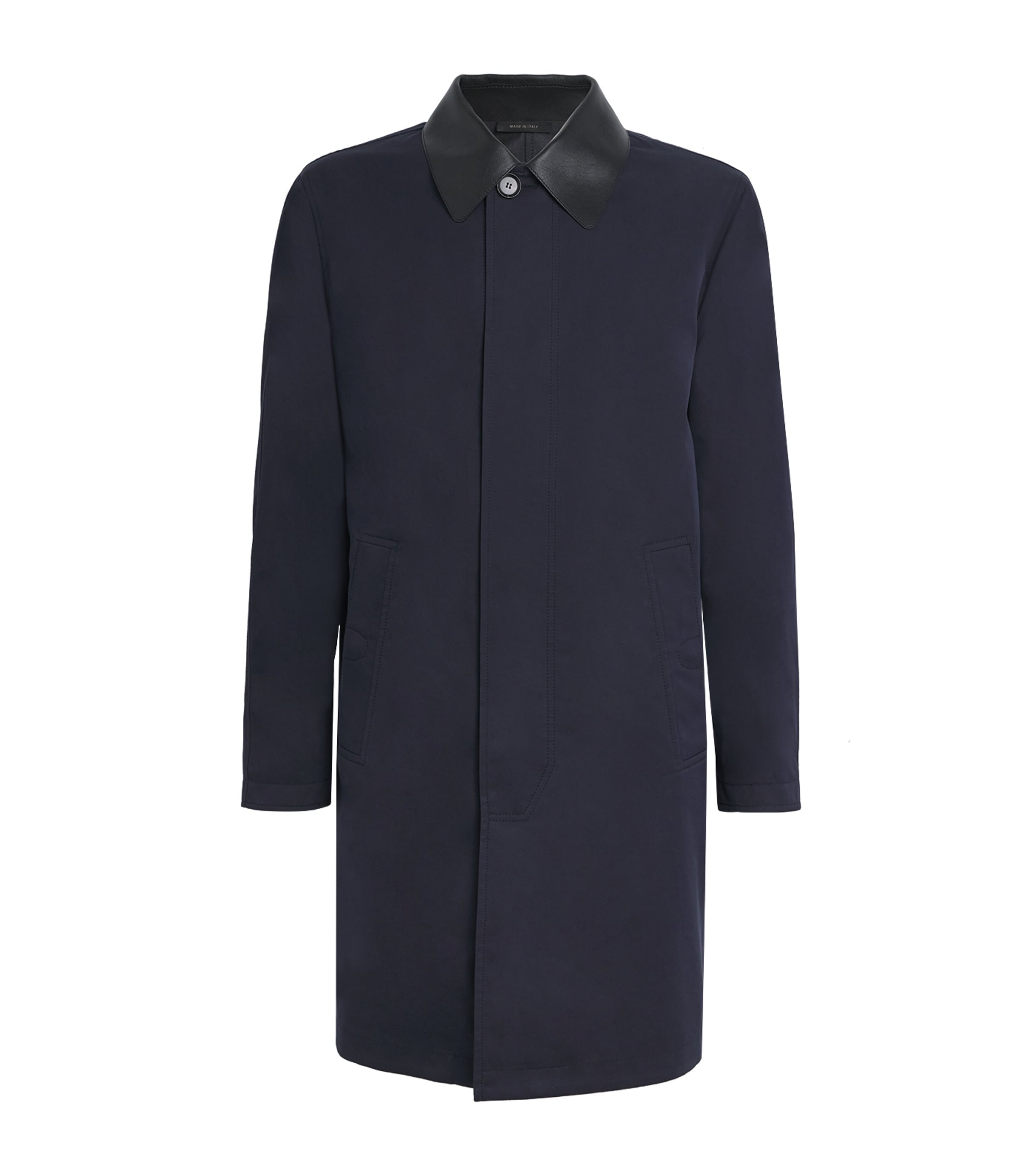 Brioni Mens Leather-Trim Reversible Jacket Image 1