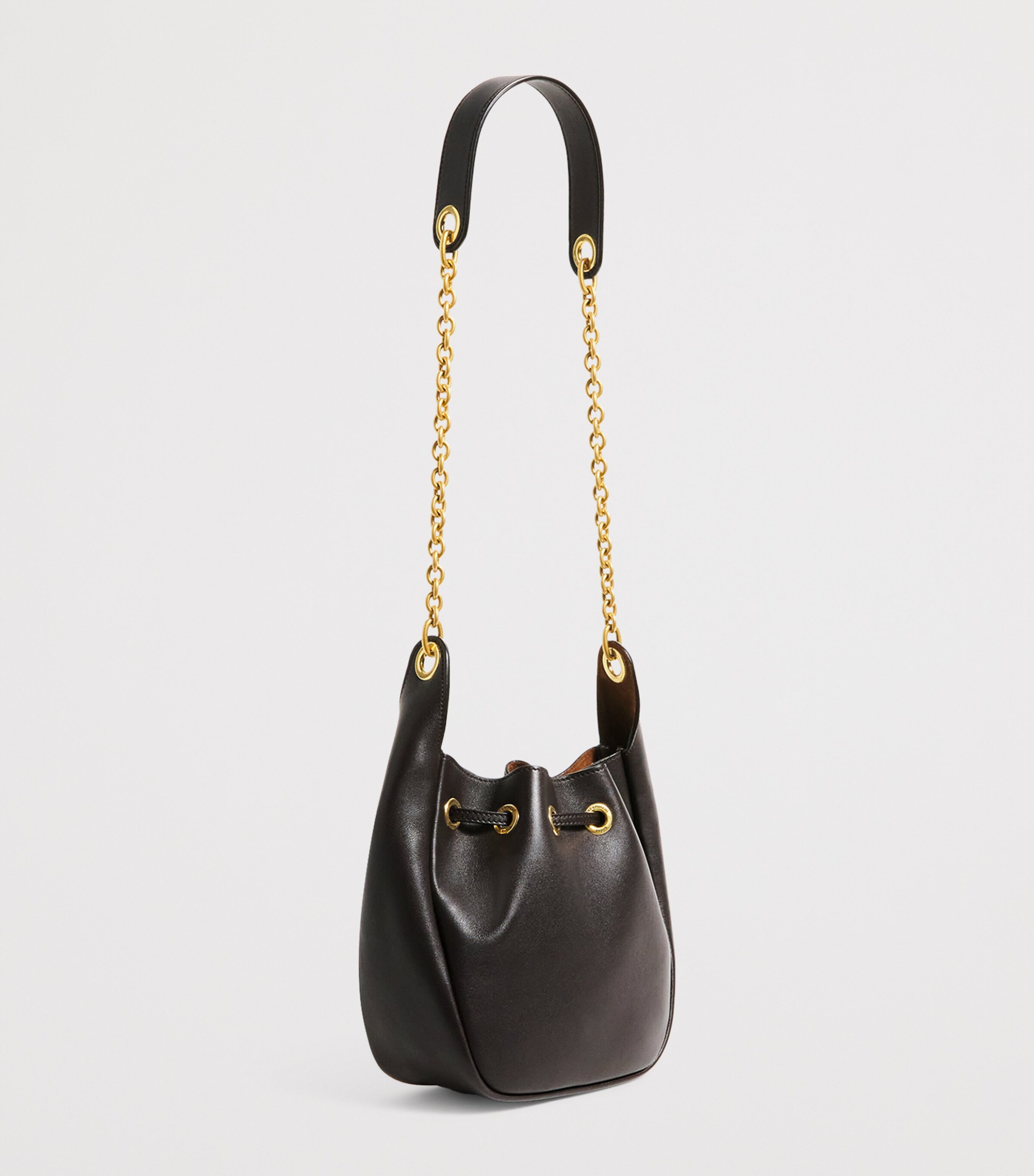 Saint Laurent Leather Cassandre Bucket Bag Image 3