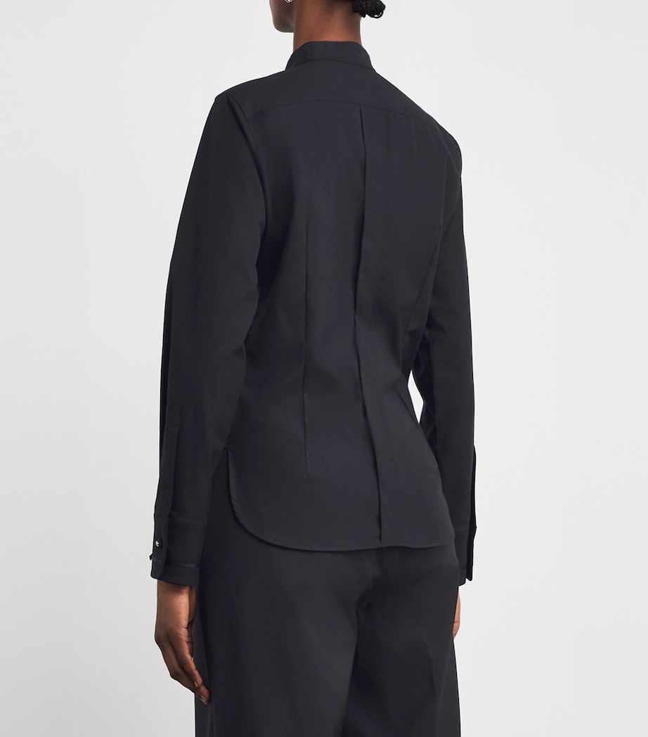 Poplin Stretch Otranto Shirt BLACK Image 4