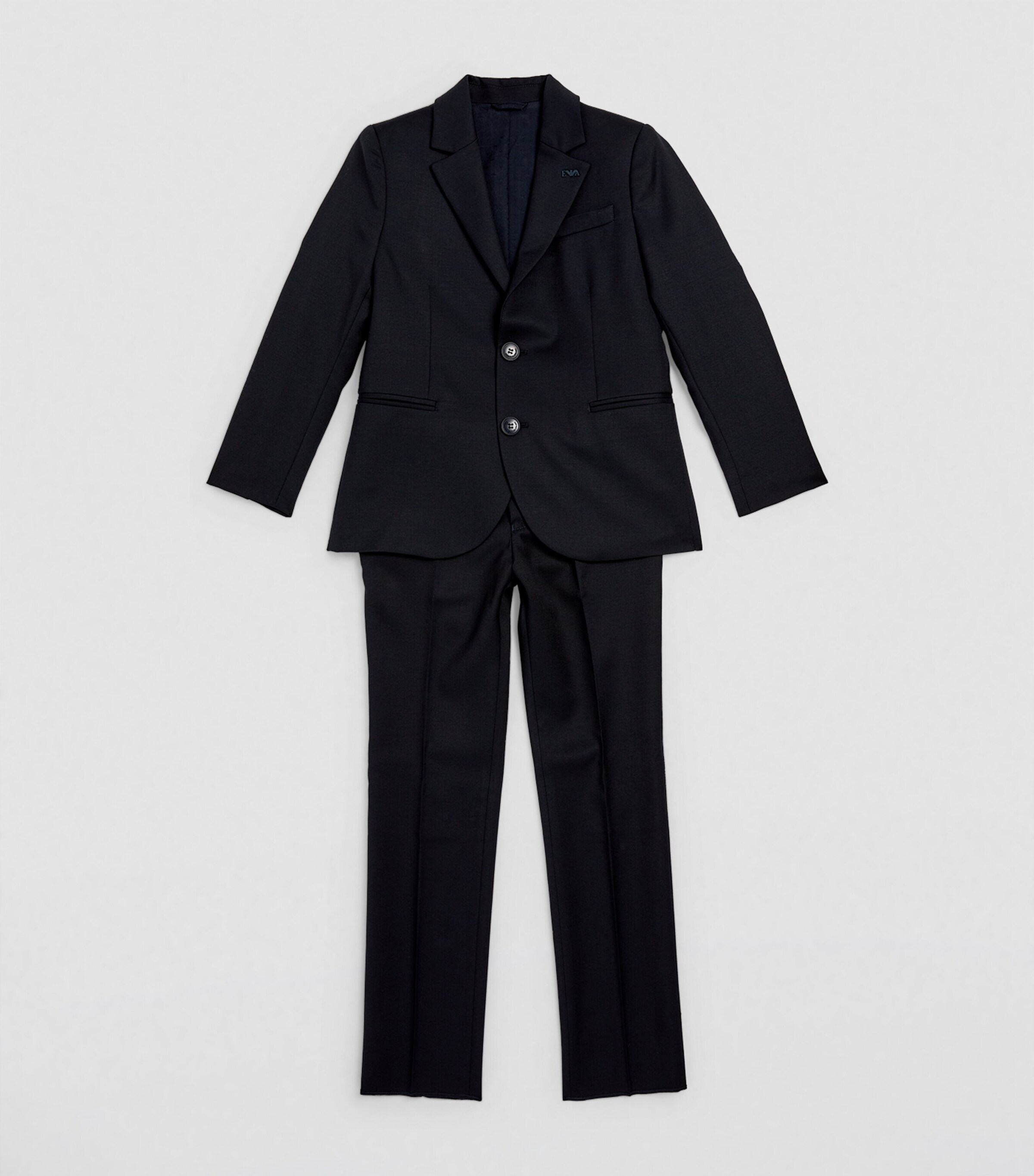 Emporio Armani Kids Blue Single-Breasted Traditional Suit (5-16 