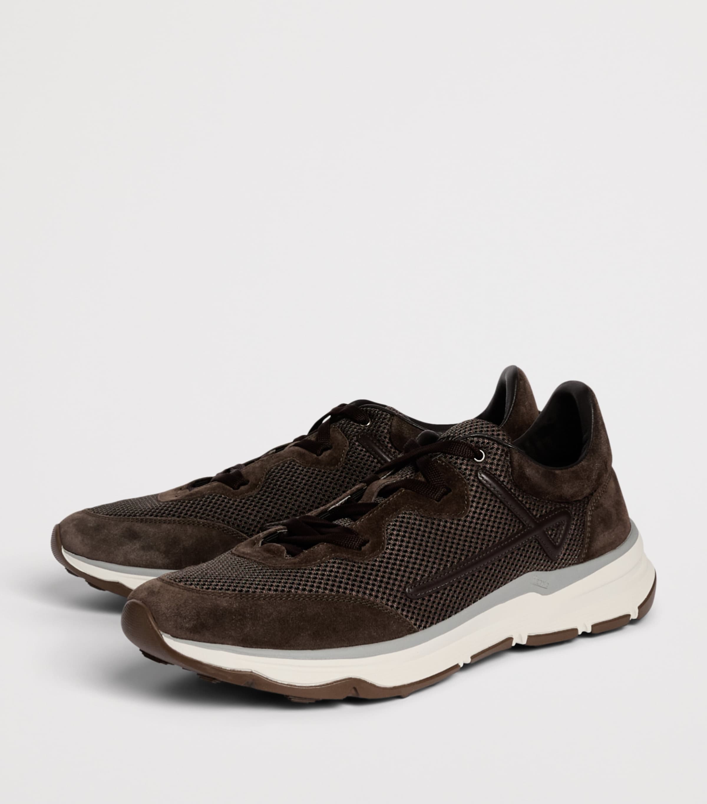 Herno Mesh Maggiore Sneakers Marrone Scuro Image 3