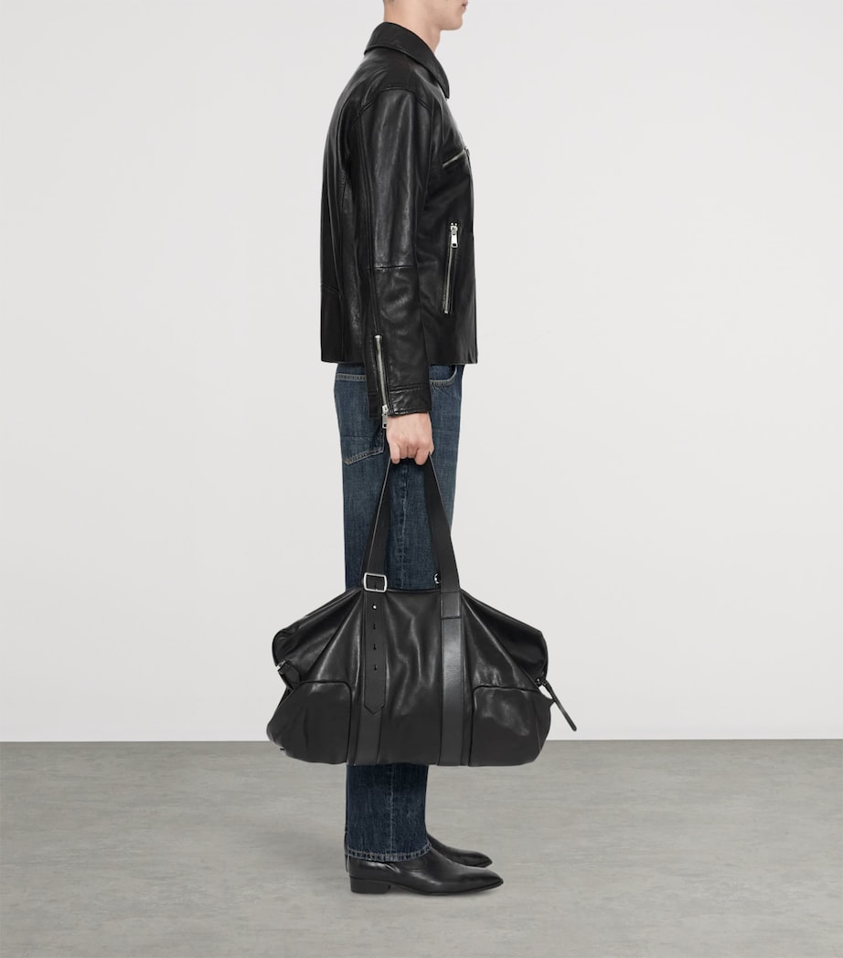 AllSaints Mens Lambskin Vegason Jacket Black Image 6