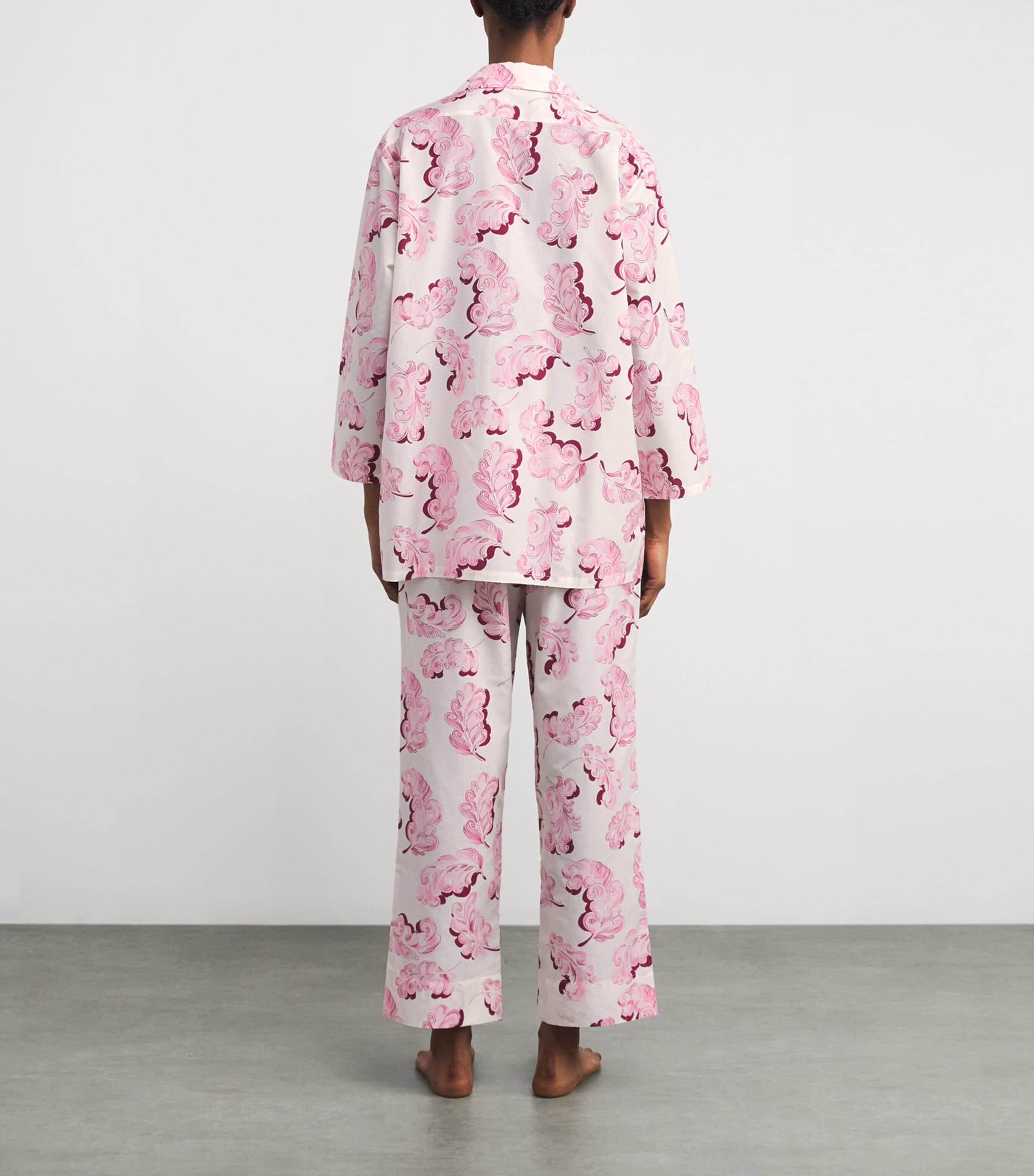 Cotton-Silk Plume Casablanca Pyjama Set 26 PLUME Image 3