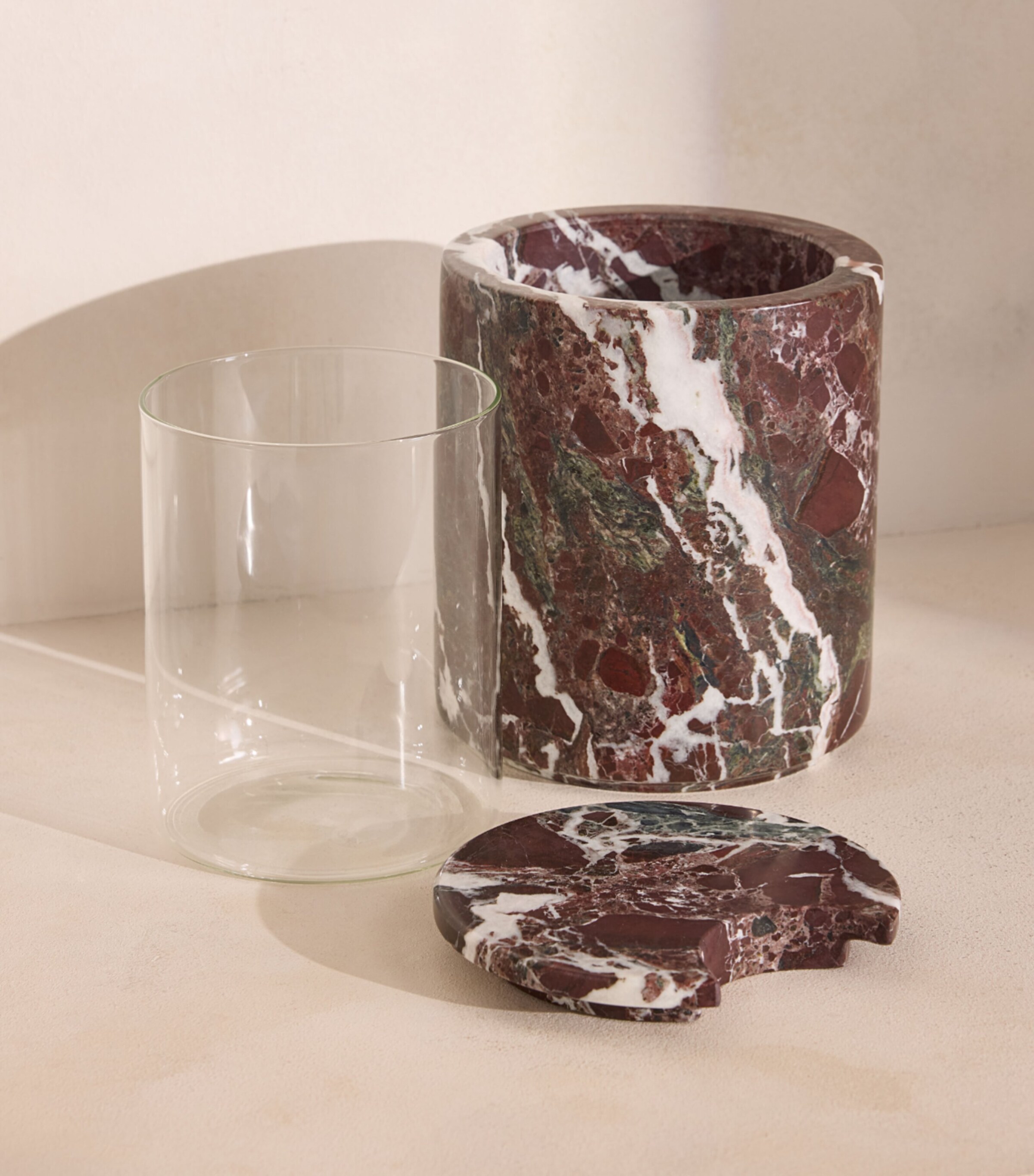 Marble Pavel Lidded Ice Bucket (21cm) NO COLOUR Image 5