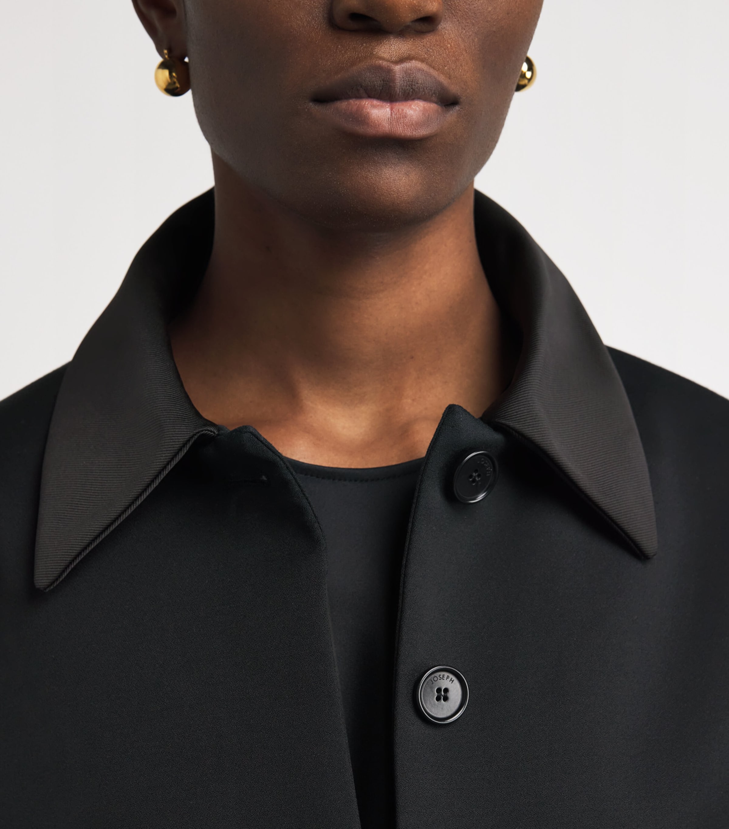 Crepe Abbe Tailored Jacket BLACK Image 6