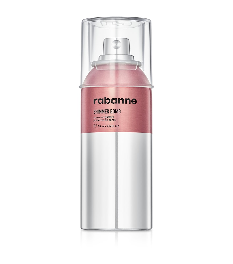 Rabanne Shimmer Bomb Spray-On Glitter Rose Dore Image 1
