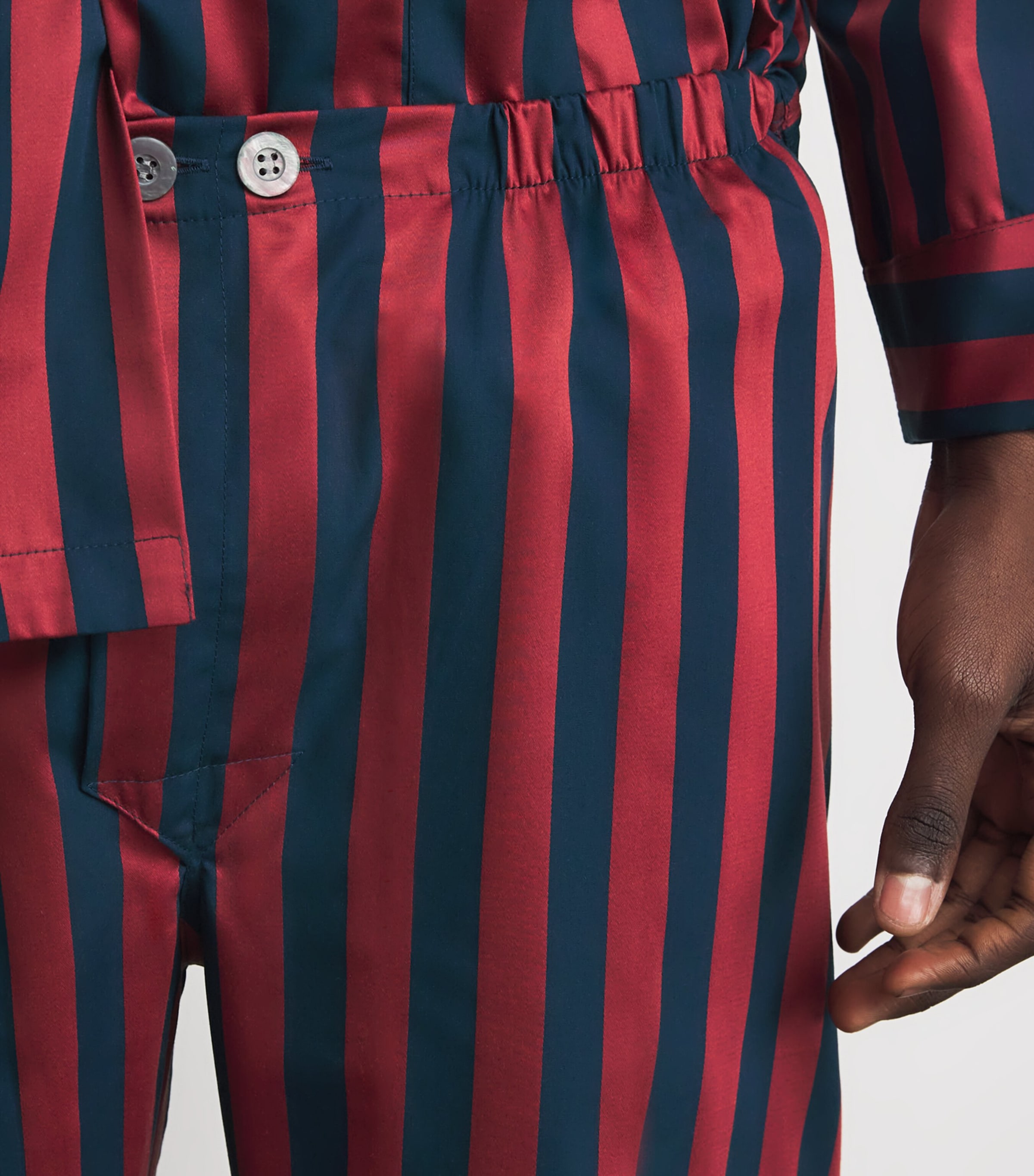 Royal Cotton Stripe Pyjamas 225NAV Image 6