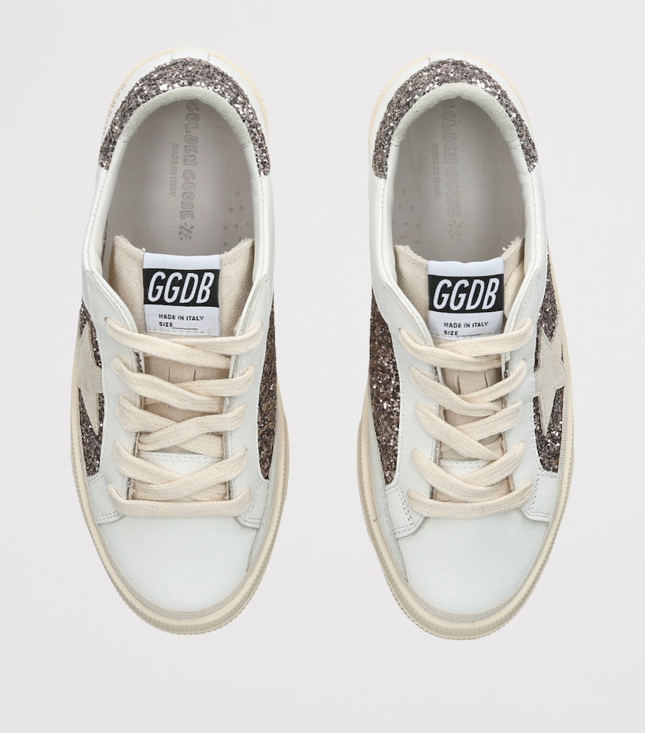 Golden Goose Leather May Sneakers Gold Comb Image 3