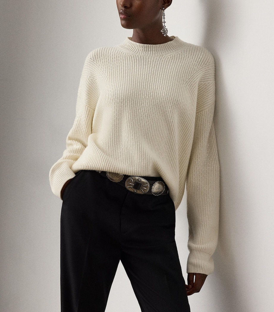 Cashmere Sweater CREAM Image 5