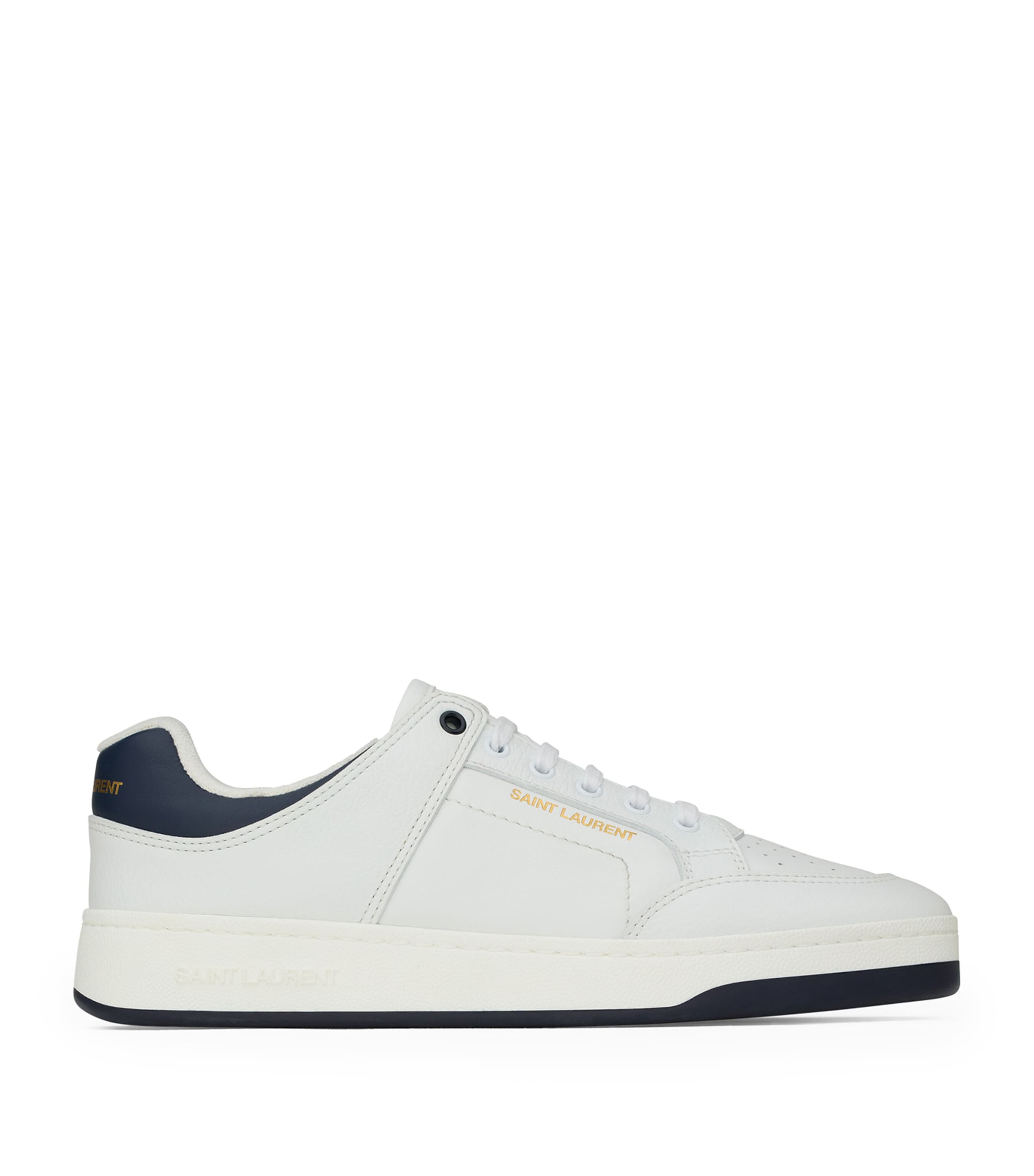 Saint Laurent Leather Sl/61 Low-top Sneakers In White